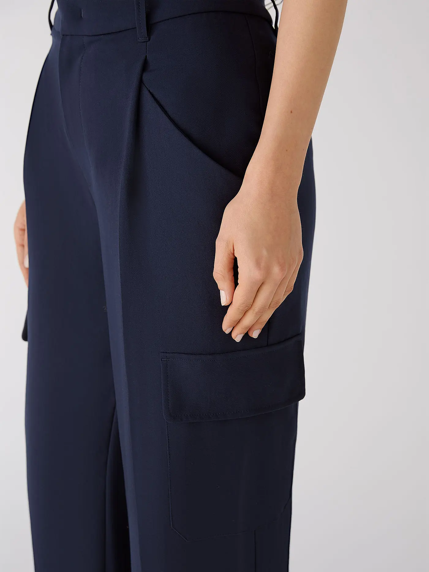 OUÍ | Cargohose | dunkelblau