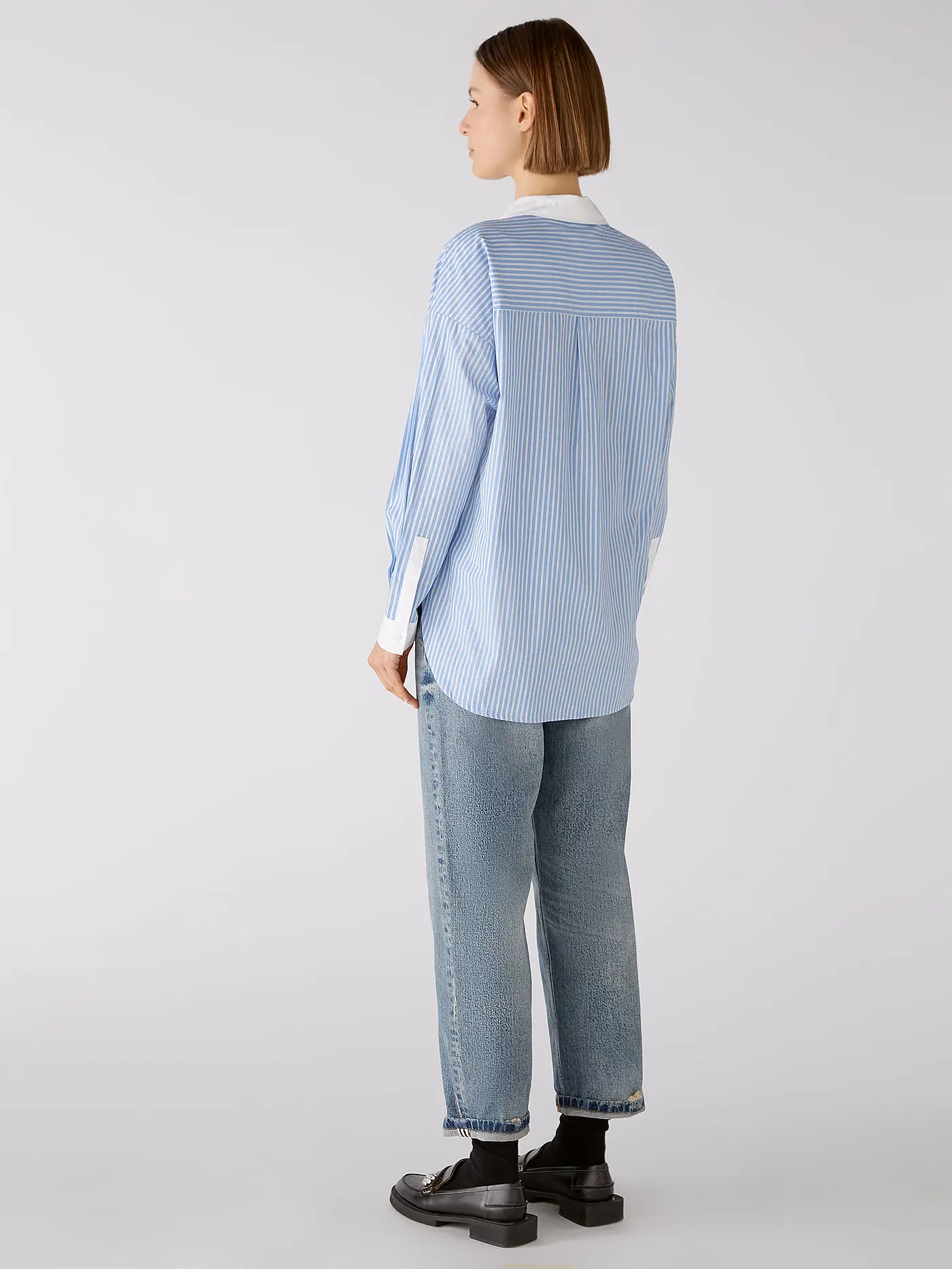 OUÍ | Hemdbluse | hellblau