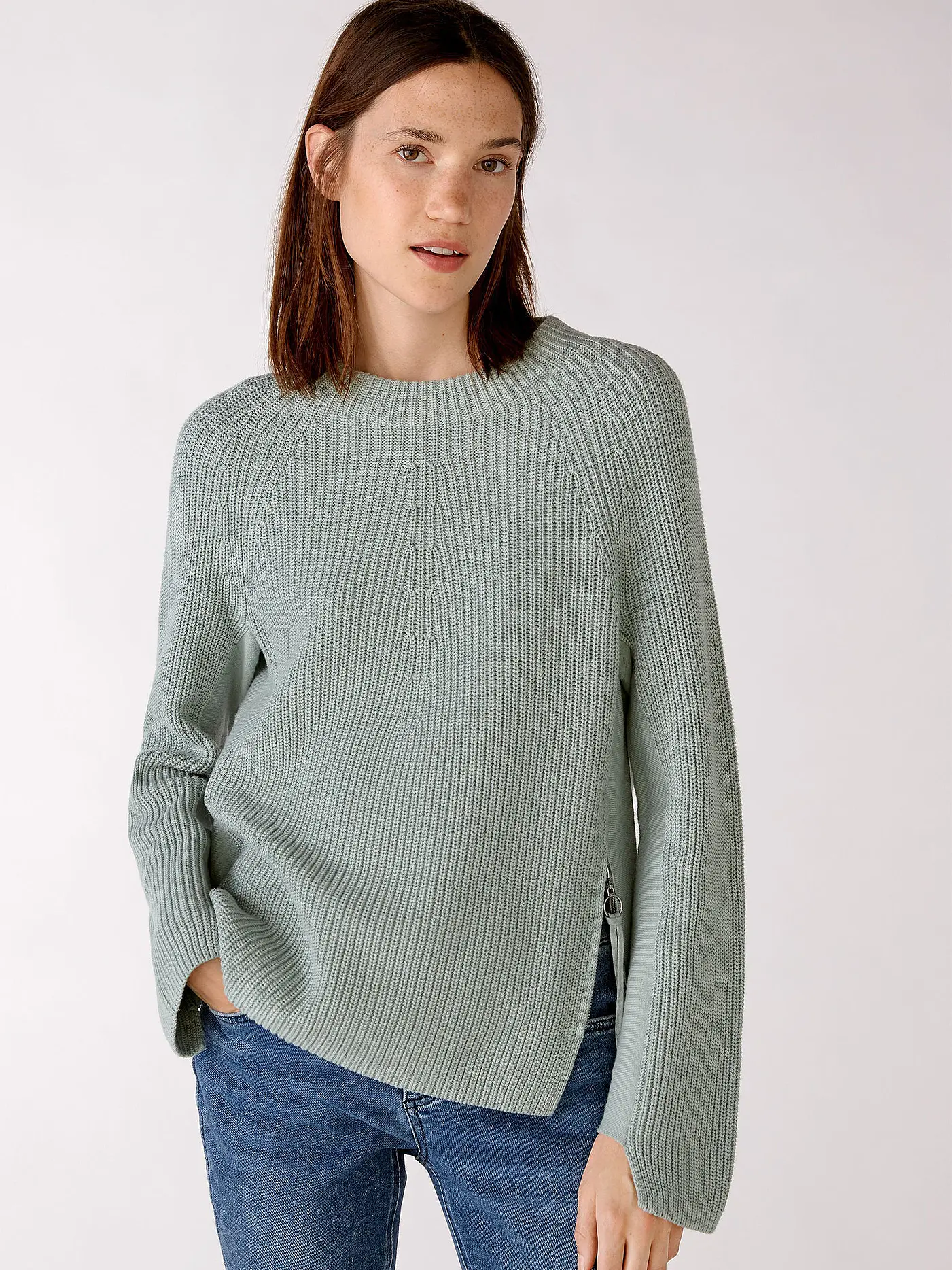 OUÍ | Pullover | hellgrün