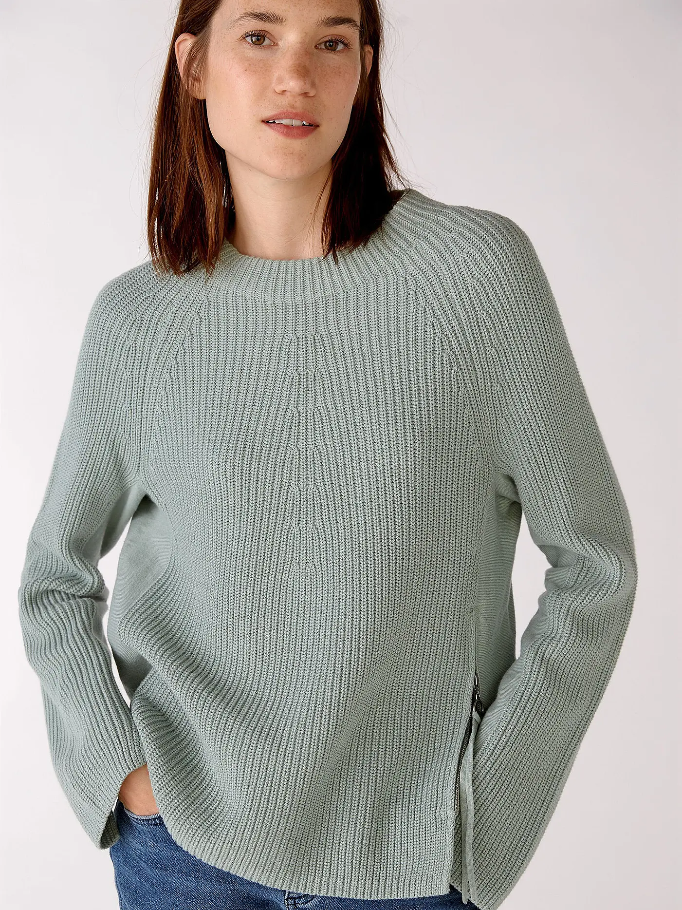 OUÍ | Pullover | hellgrün