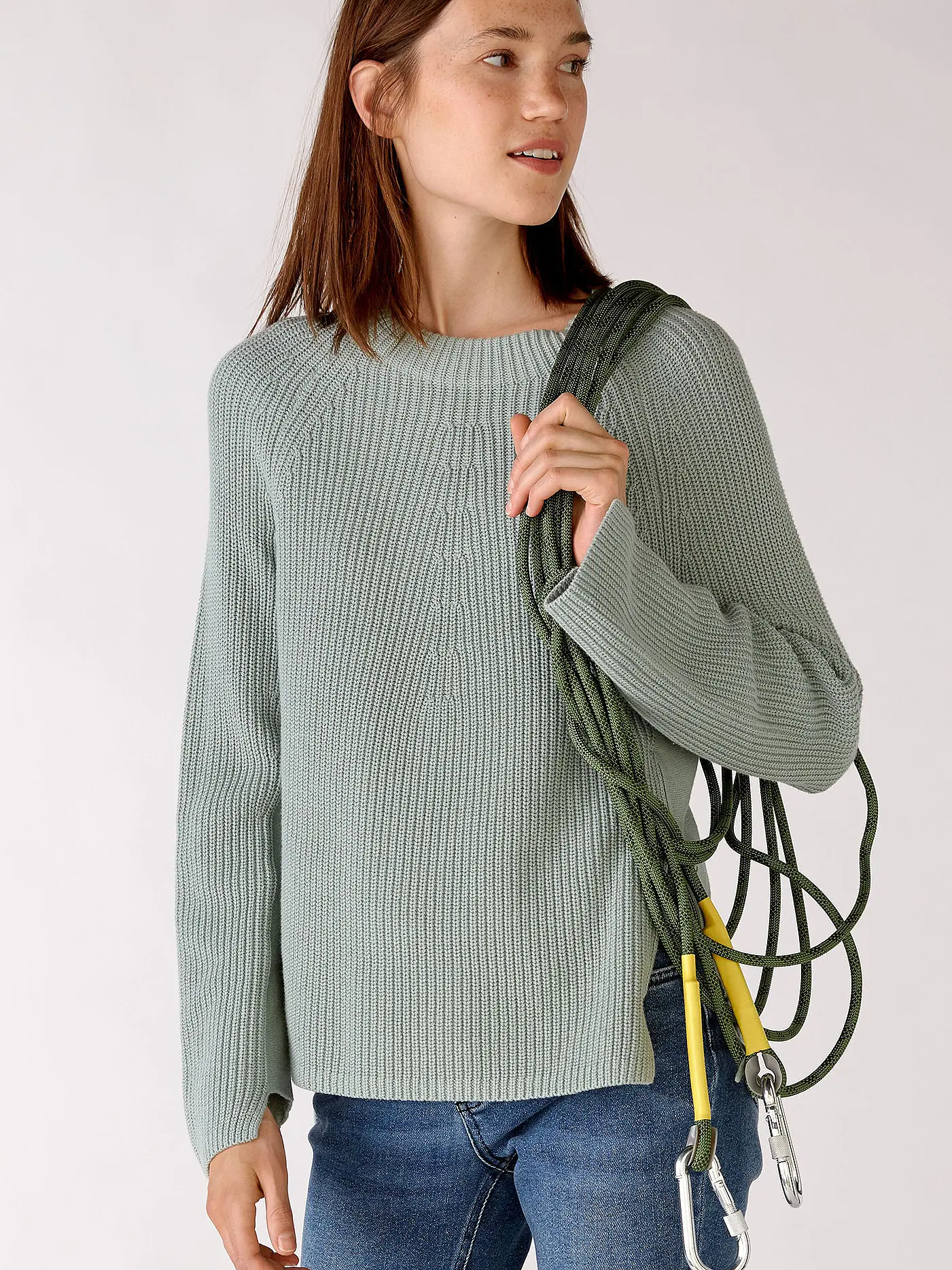 OUÍ | Pullover | hellgrün