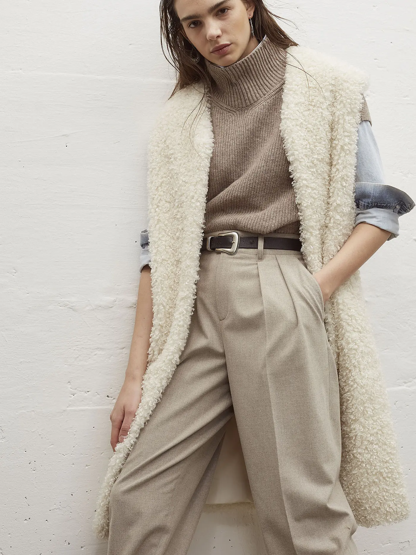 OUÍ | Pullunder | camel