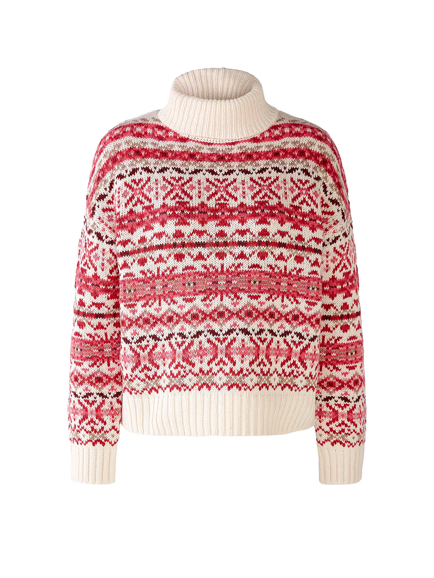 OUÍ | Rollkragenpullover | rot