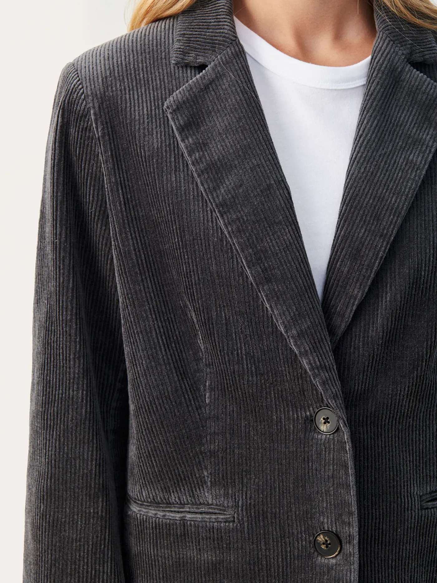 PART TWO | Cordblazer  | grau