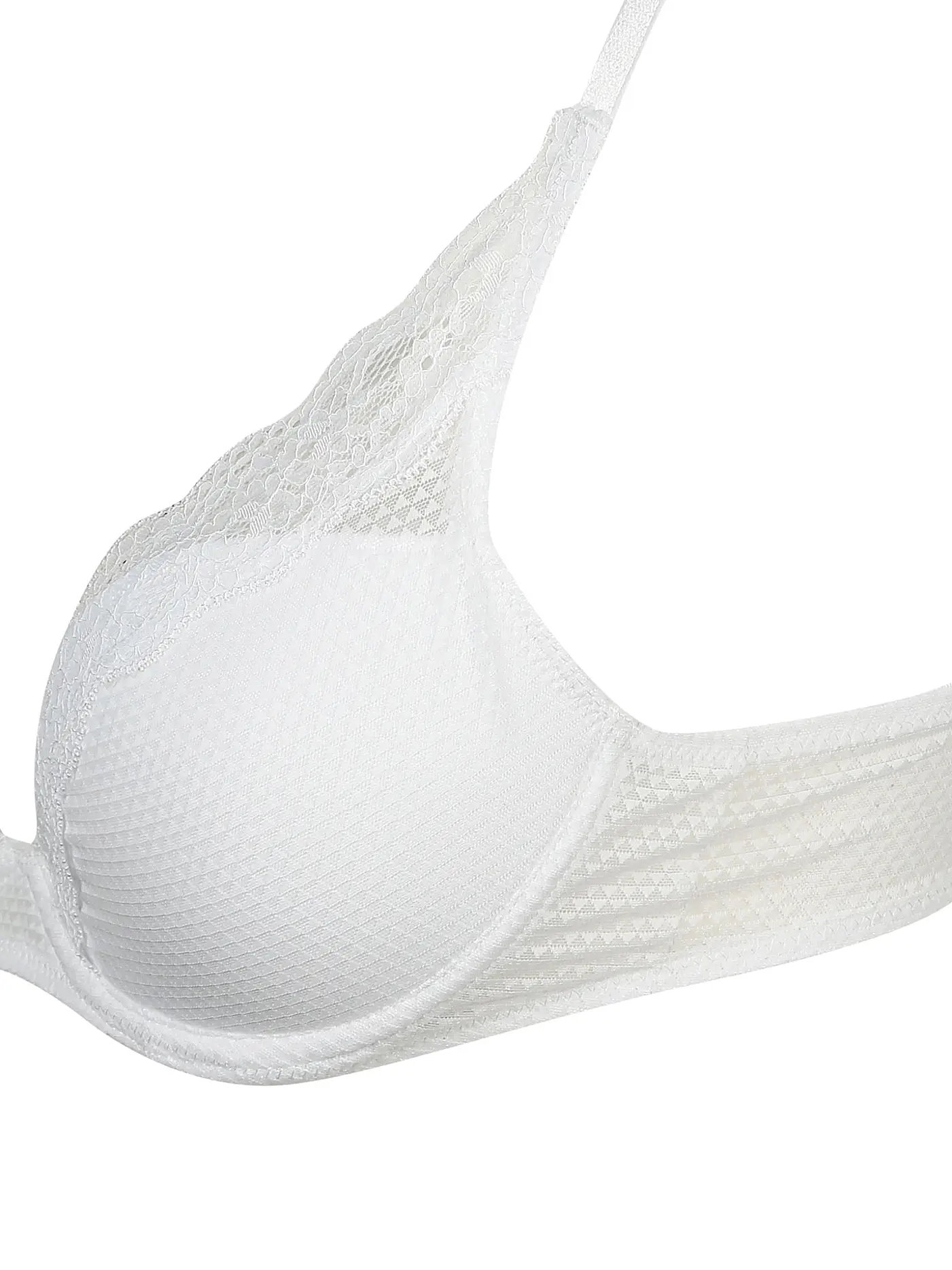 PASSIONATA | Dekollete-BH gefüttert mit Bügel  "Brooklyn" white | weiss