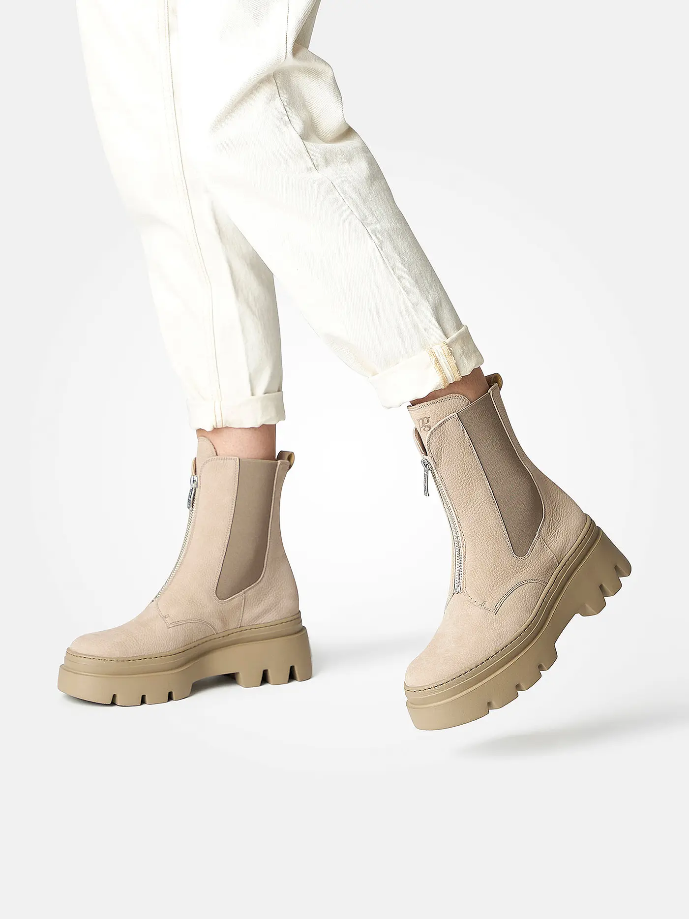 PAUL GREEN | Chelseaboots | beige