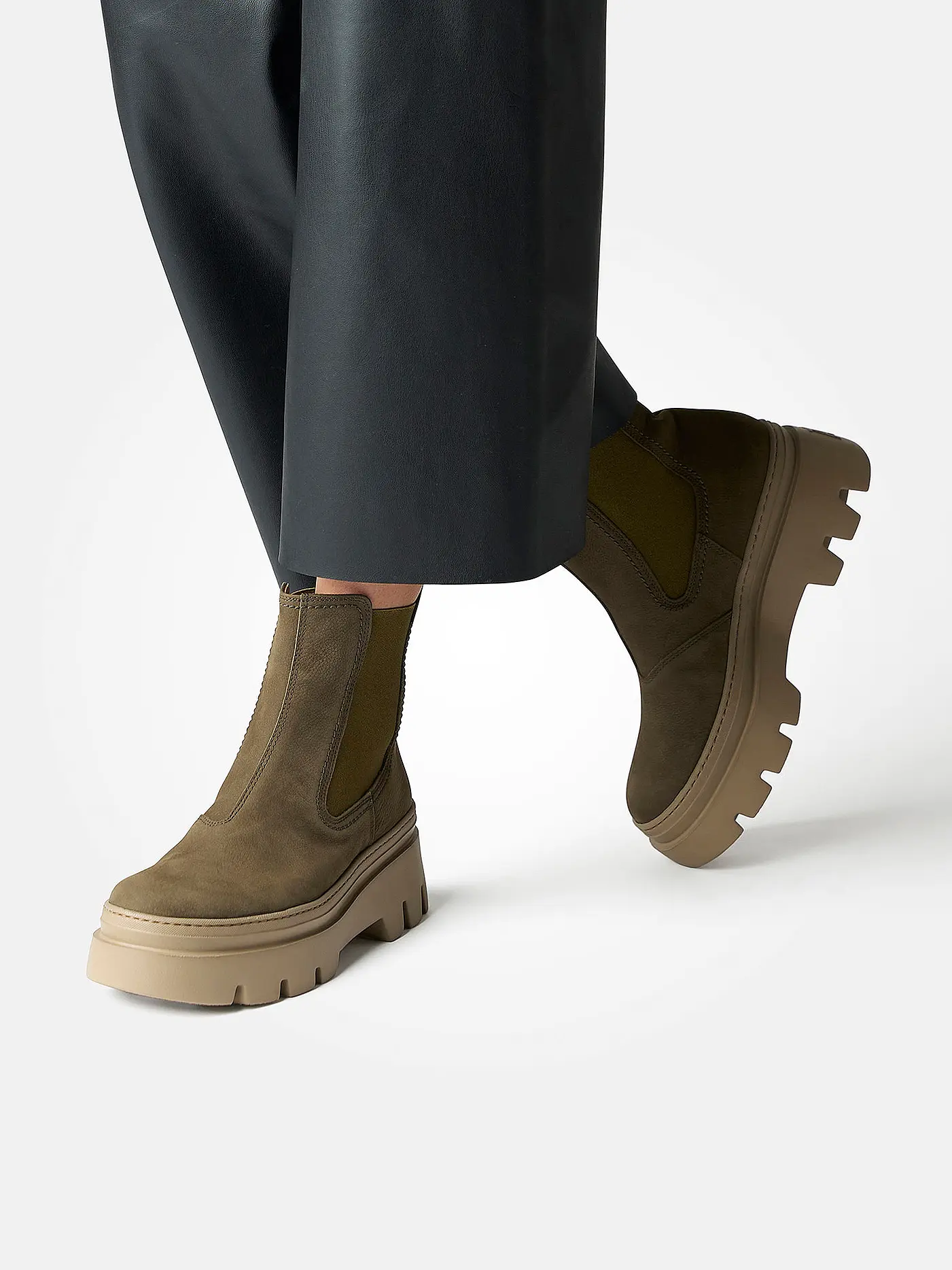 PAUL GREEN | Chelseaboots | grün