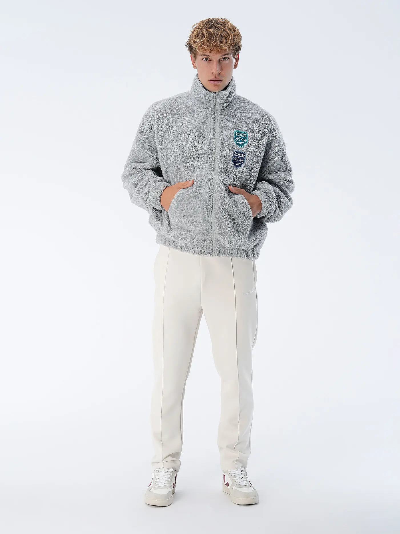 PEGADOR | Jacke in Felloptik  | grau