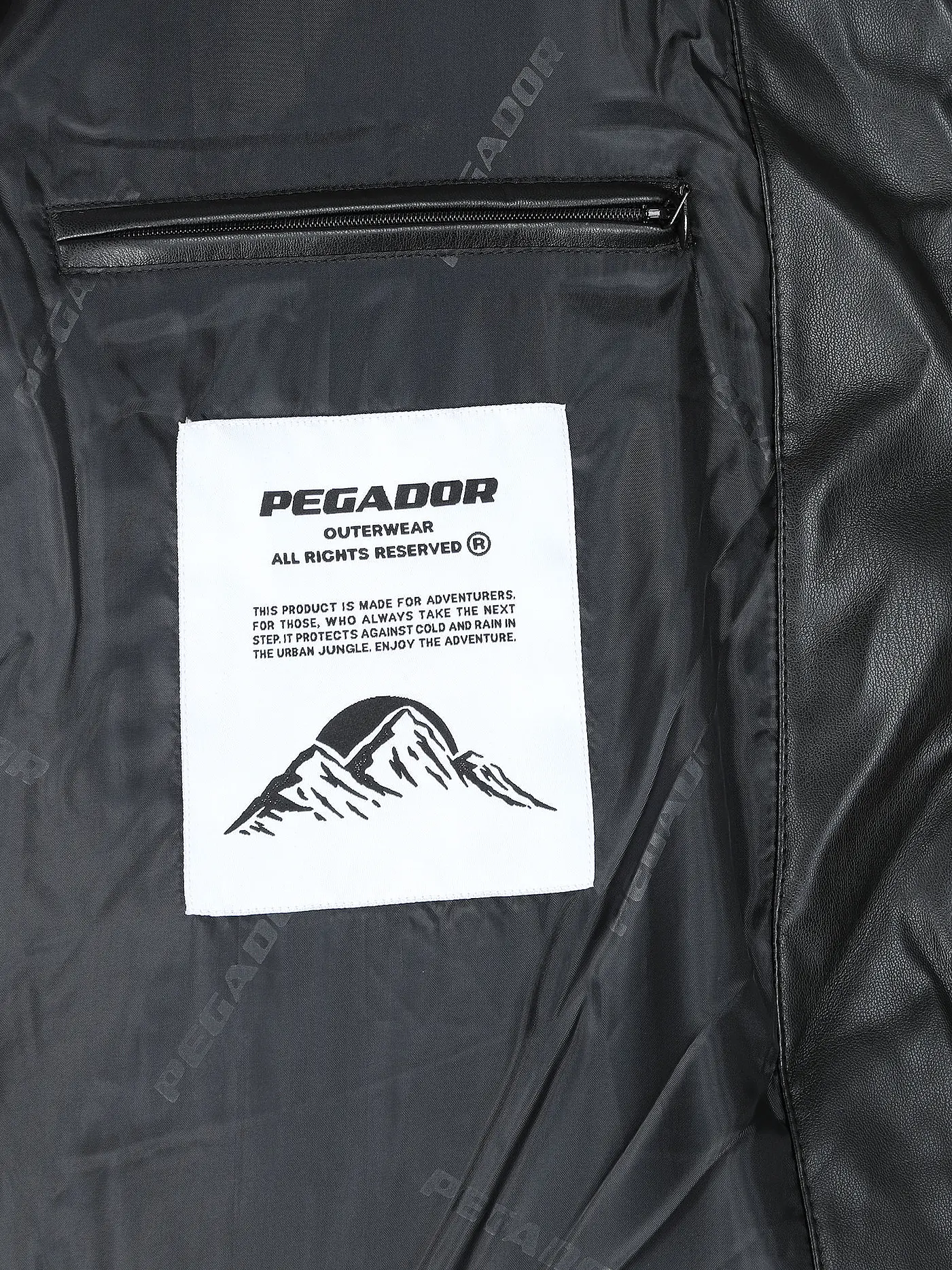 PEGADOR | Jacke in Lederoptik SOLIN | schwarz