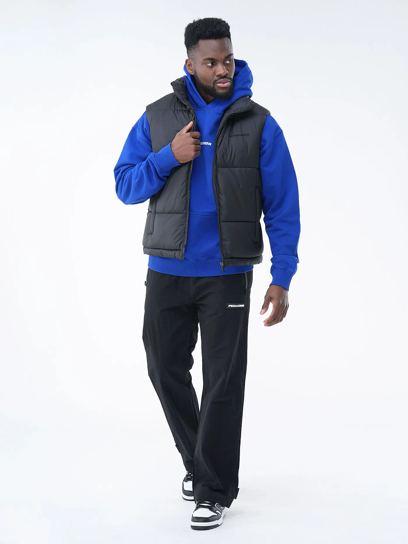 PEGADOR | Steppgilet LANDIN  | schwarz