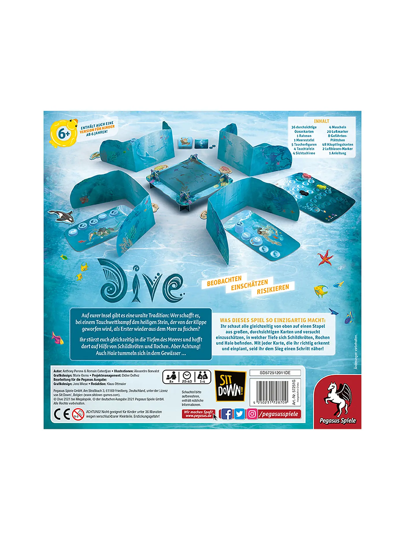 PEGASUS | Brettspiel - Dive  | keine Farbe