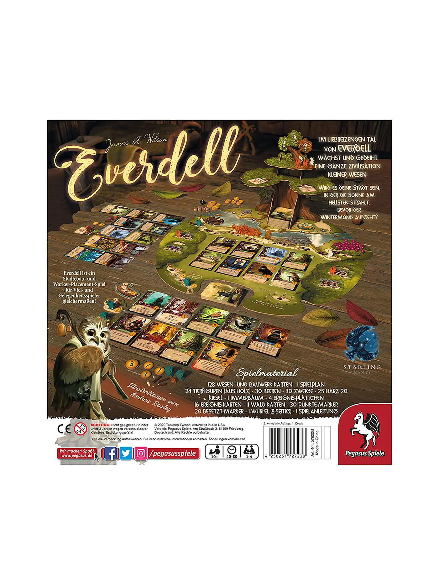 PEGASUS | Brettspiel - Everdell  | keine Farbe