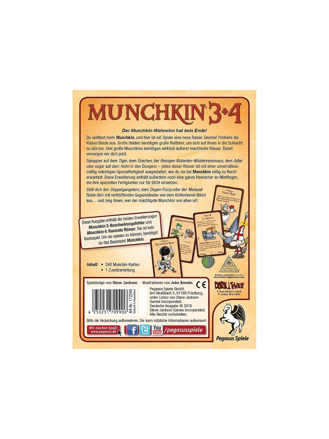 PEGASUS | Munchkin 3 und 4 | keine Farbe
