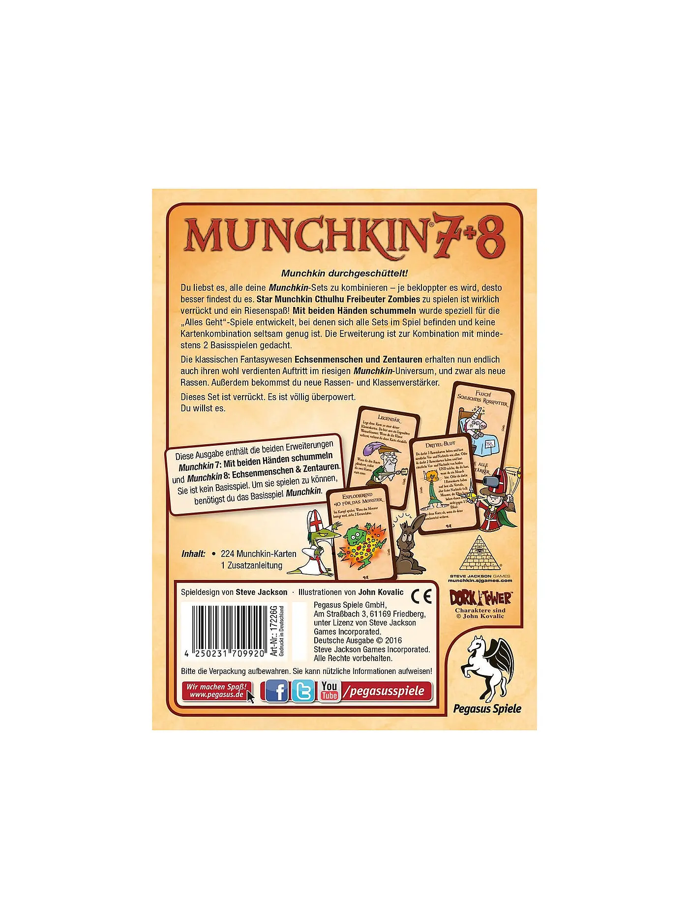 PEGASUS | Munchkin 7 und 8 | keine Farbe