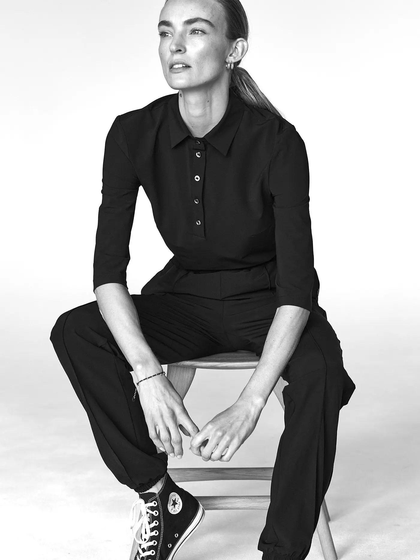 PENN&INK | Bluse " Lux " | schwarz