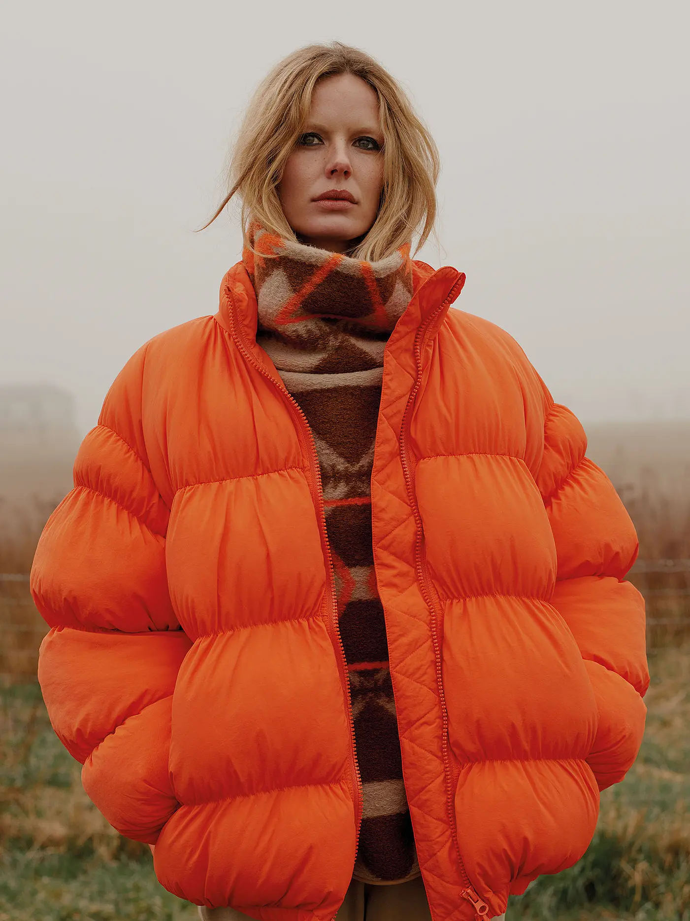 PENN&INK | Steppjacke Oversized Fit | orange