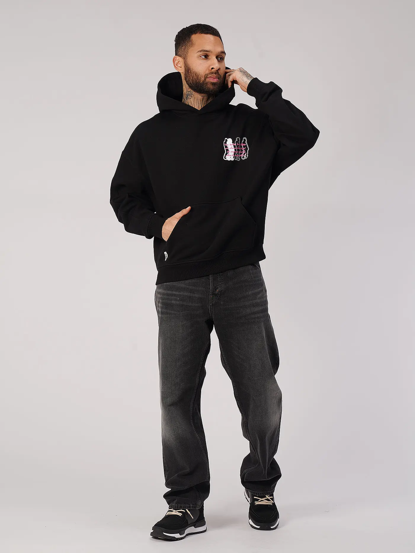 PEQUS | Kapuzensweater - Hoodie ARTIST OR KILLER | schwarz