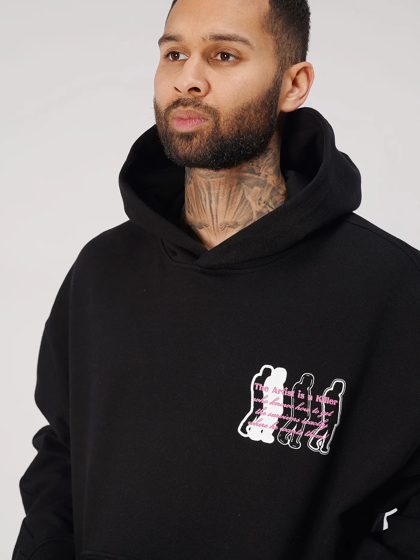 PEQUS | Kapuzensweater - Hoodie ARTIST OR KILLER | schwarz