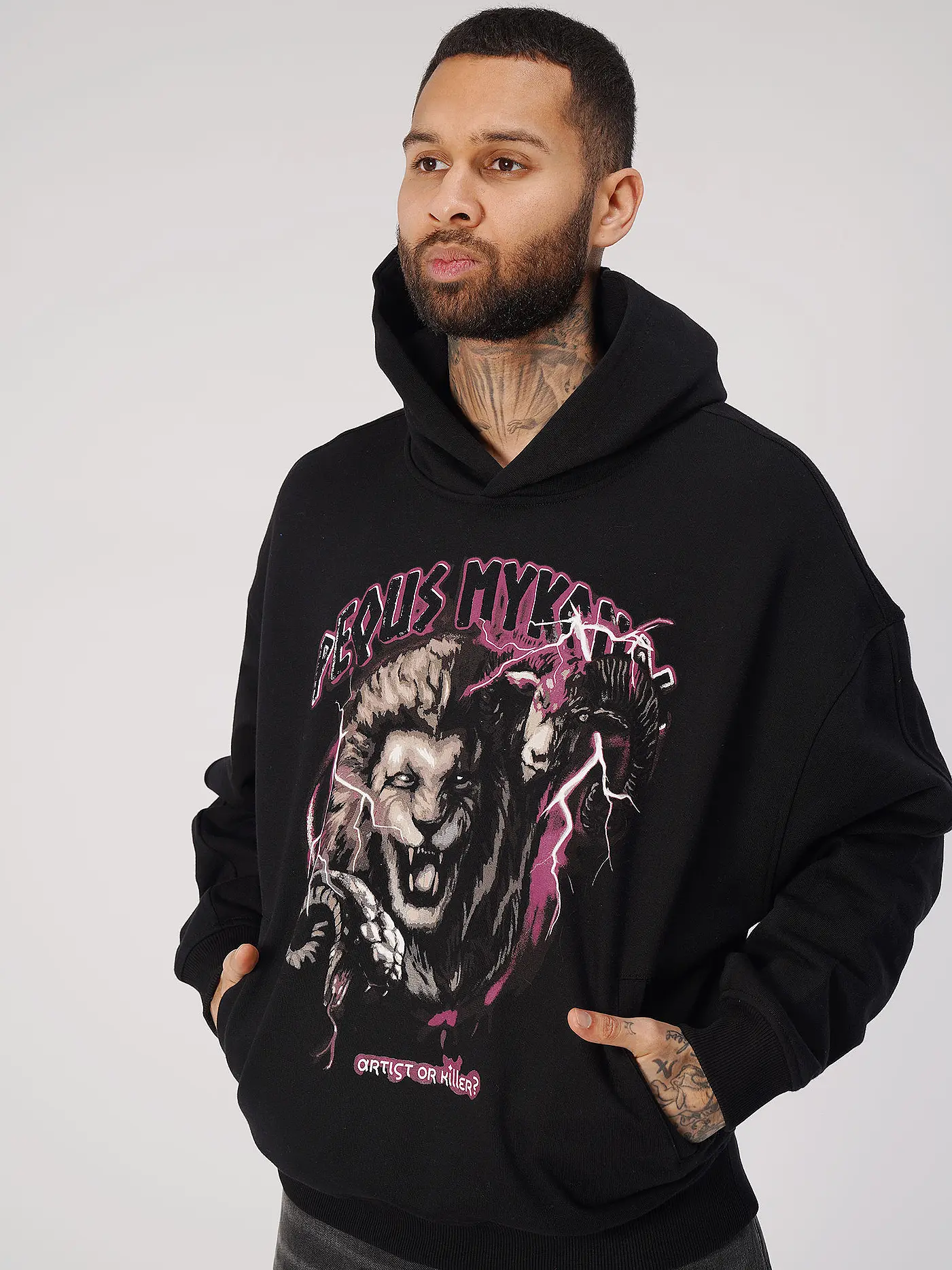 PEQUS | Kapuzensweater - Hoodie ARTIST OR KILLER | schwarz