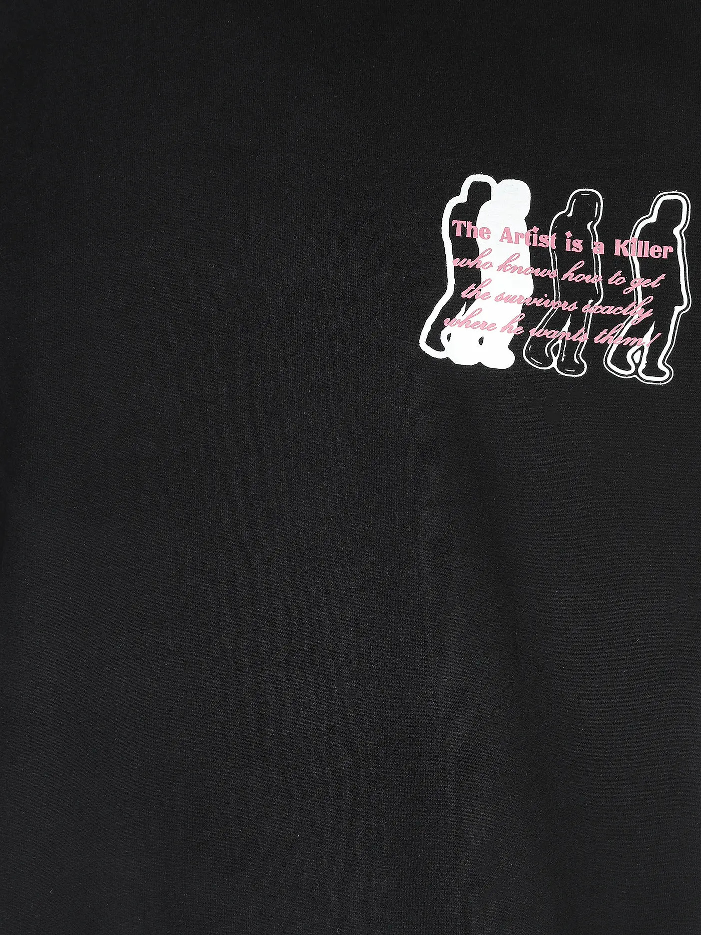 PEQUS | T-Shirt ARTIST OR KILLER  | schwarz