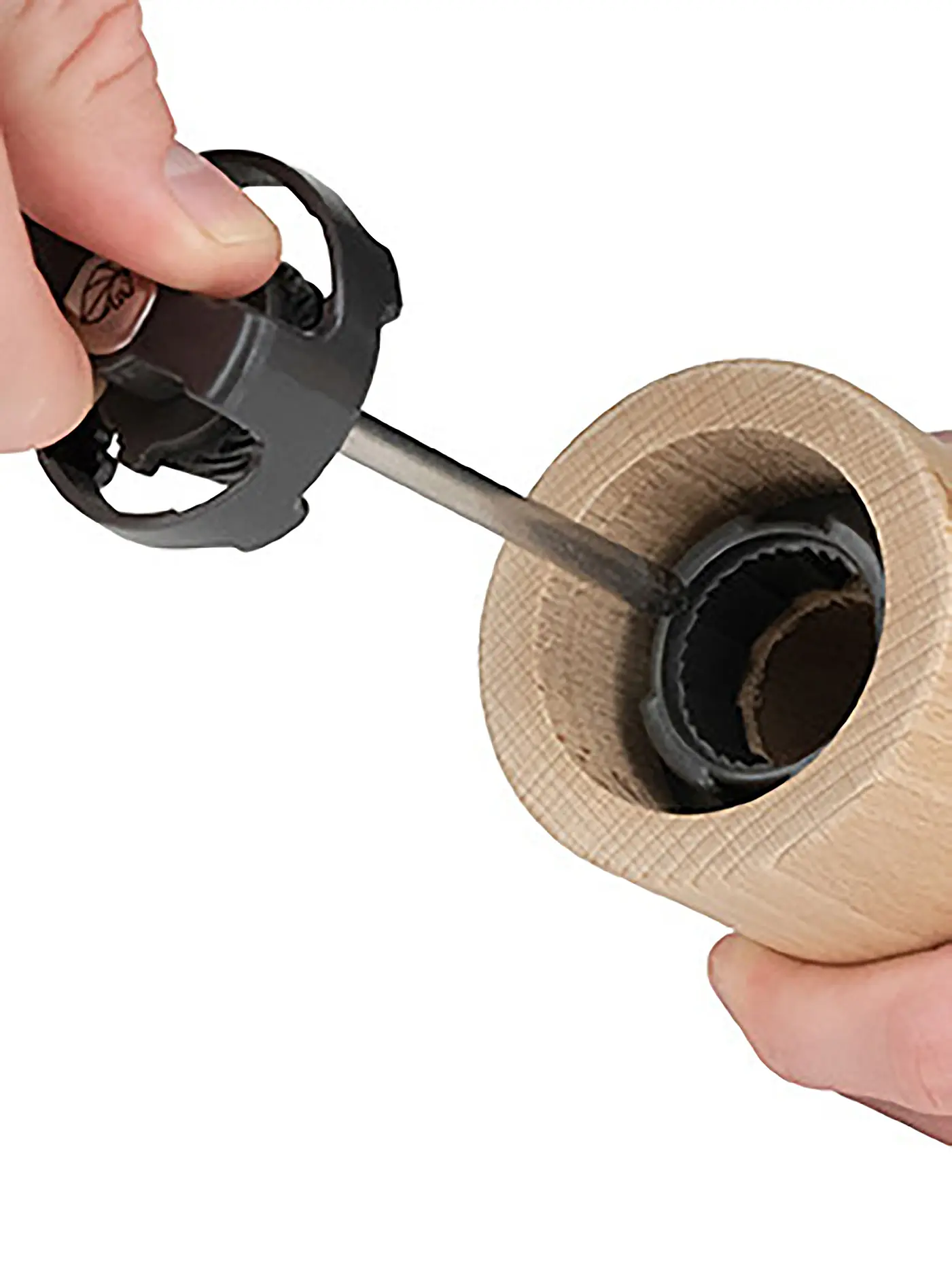 PEUGEOT | Leinsamenmühle aus Holz, naturfarben 11 cm - 4,5" | braun