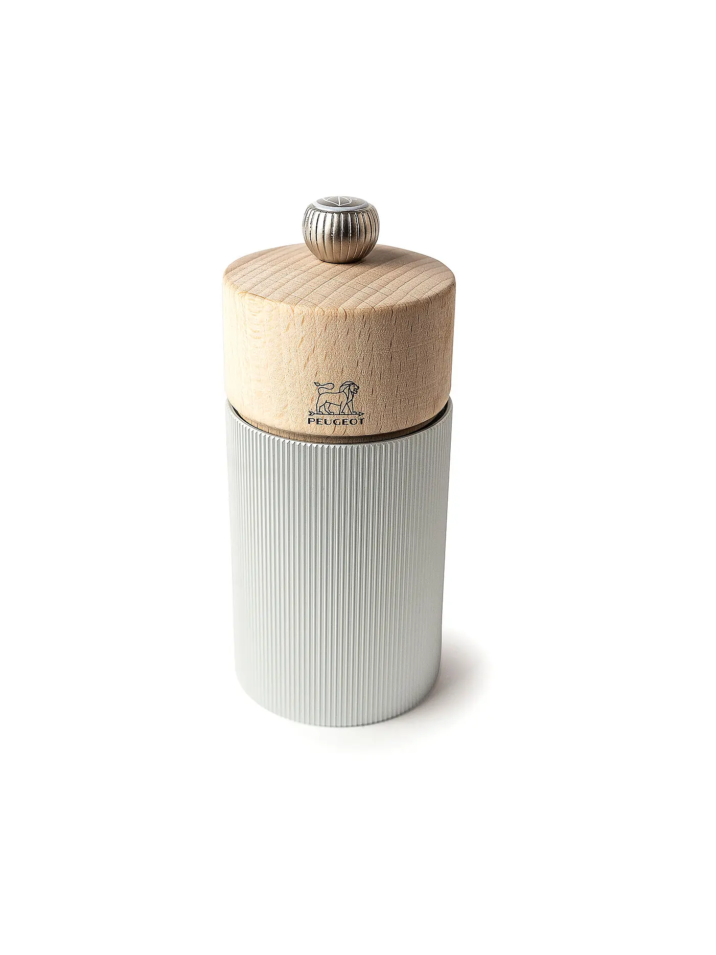 PEUGEOT | Manuelle Salzmühle Line 12cm Alu/Buche | braun