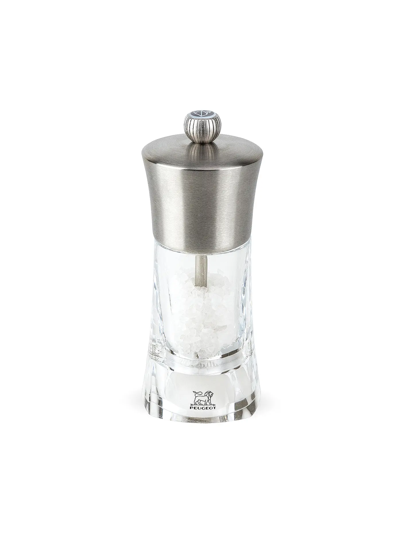 PEUGEOT | Pfeffermühle "Ouessant" 14cm (Acryl/Edelstahl) | transparent