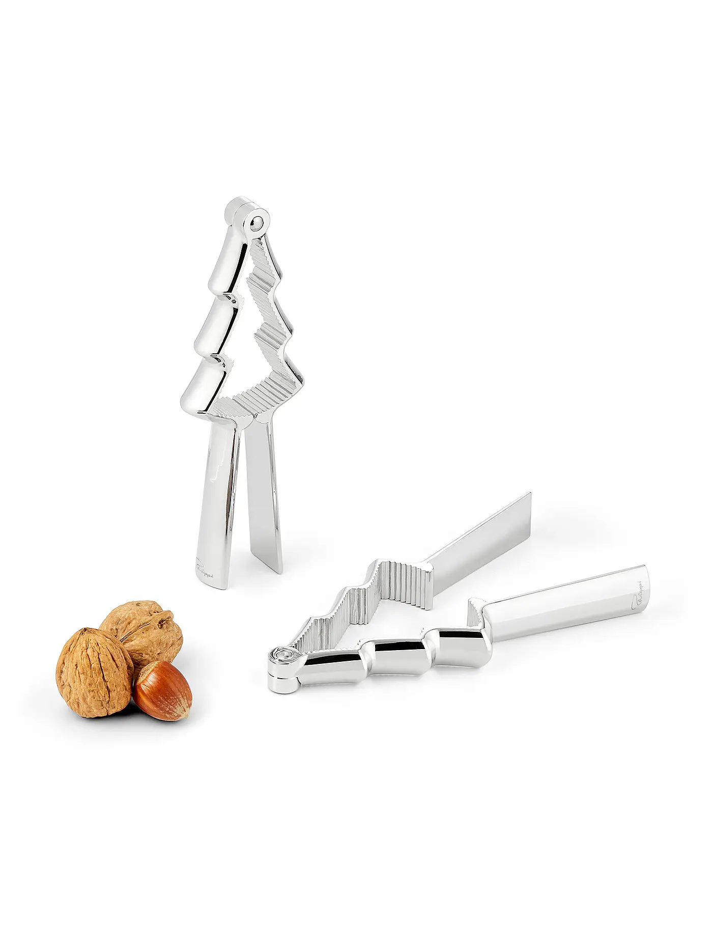 PHILIPPI | Nussknacker O TANNENBAUM 17cm Nickel poliert | silber