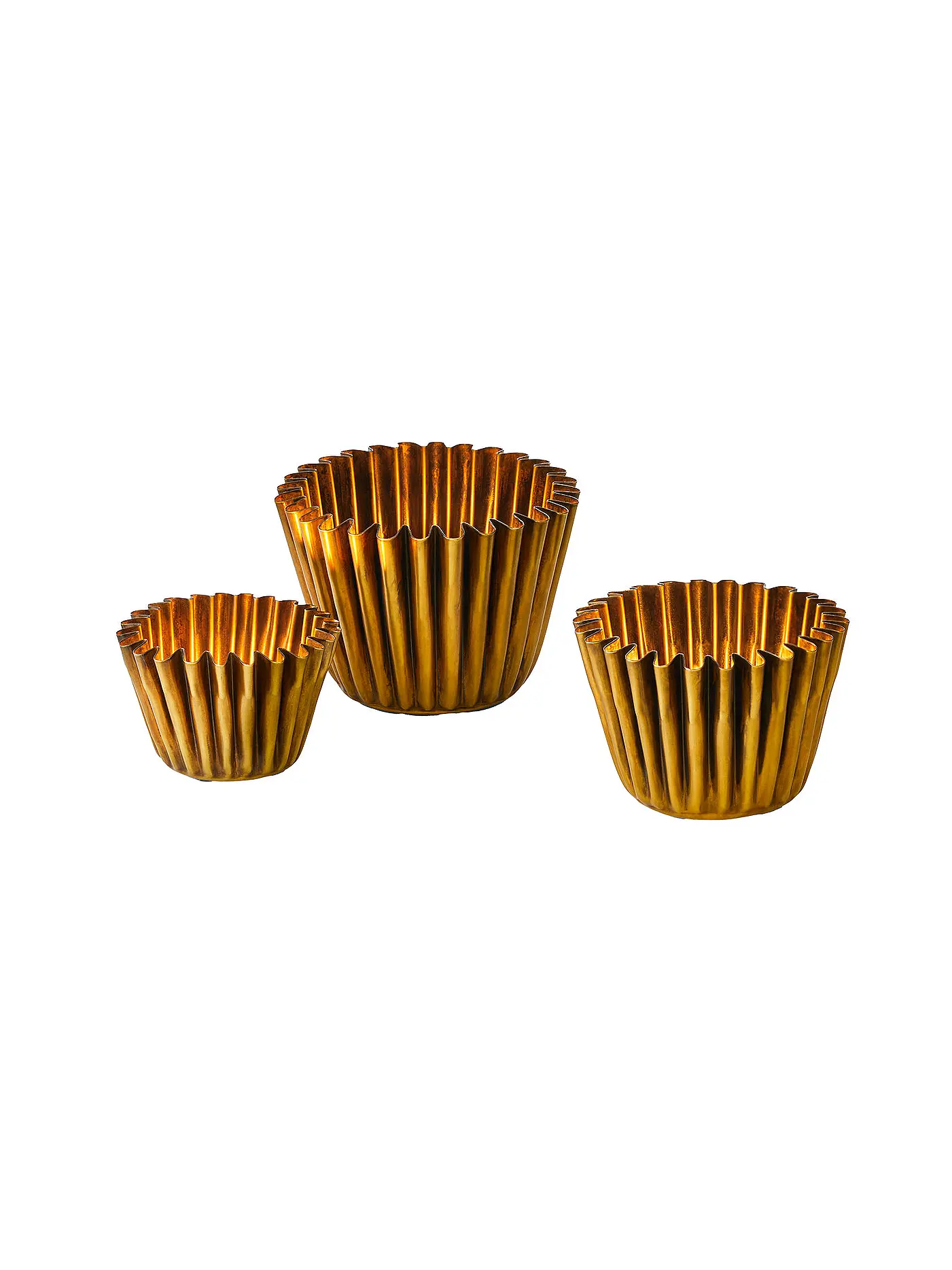 PHILIPPI | Teelichthalter SANTA ANA Medium 13cm Messing / Antik | gold
