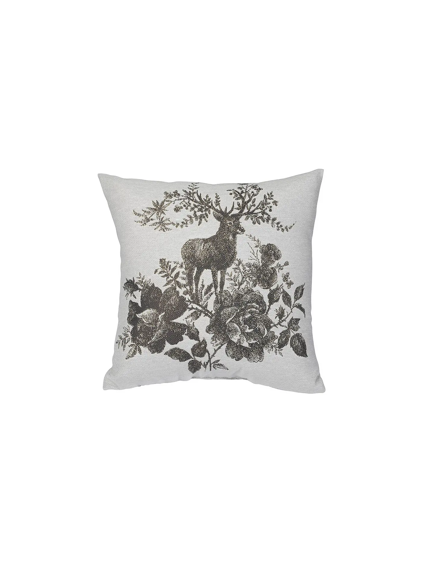 PICHLER | Jacquard Kissen gefüllt 33x33cm Prince Natur | creme