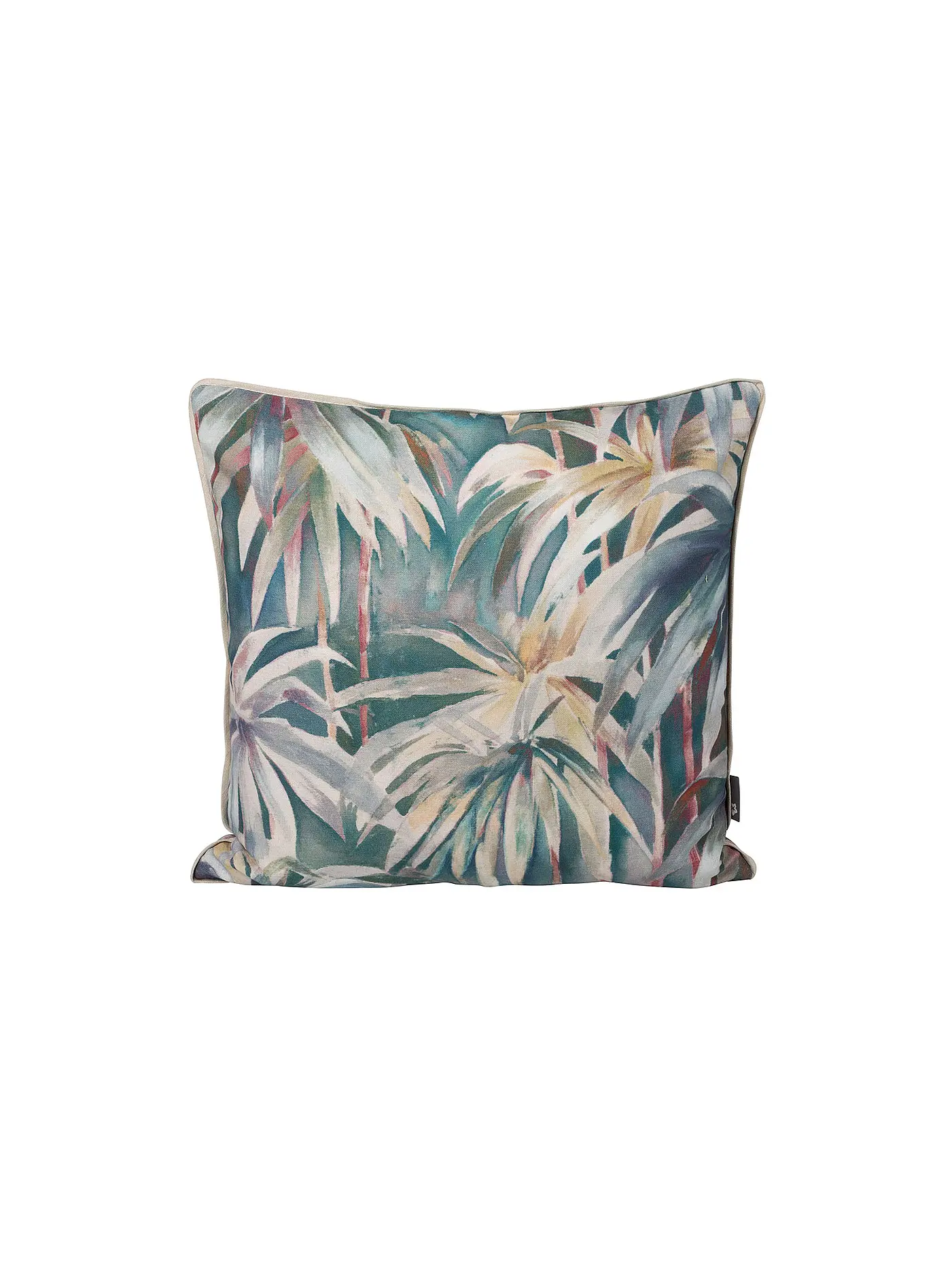 PICHLER | Kissenhülle 46x46cm PALMS Lagune | petrol