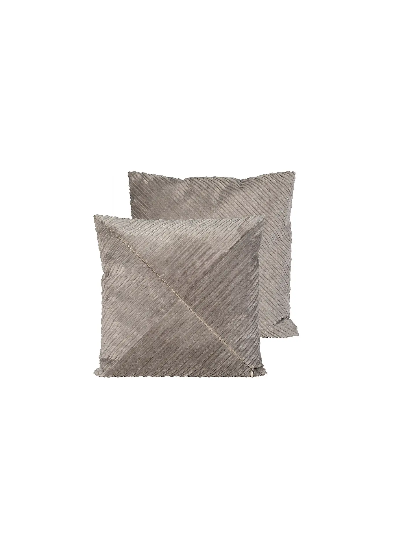 PICHLER | Kissenhülle Cord Floyd 50x50cm Grey | hellgrau