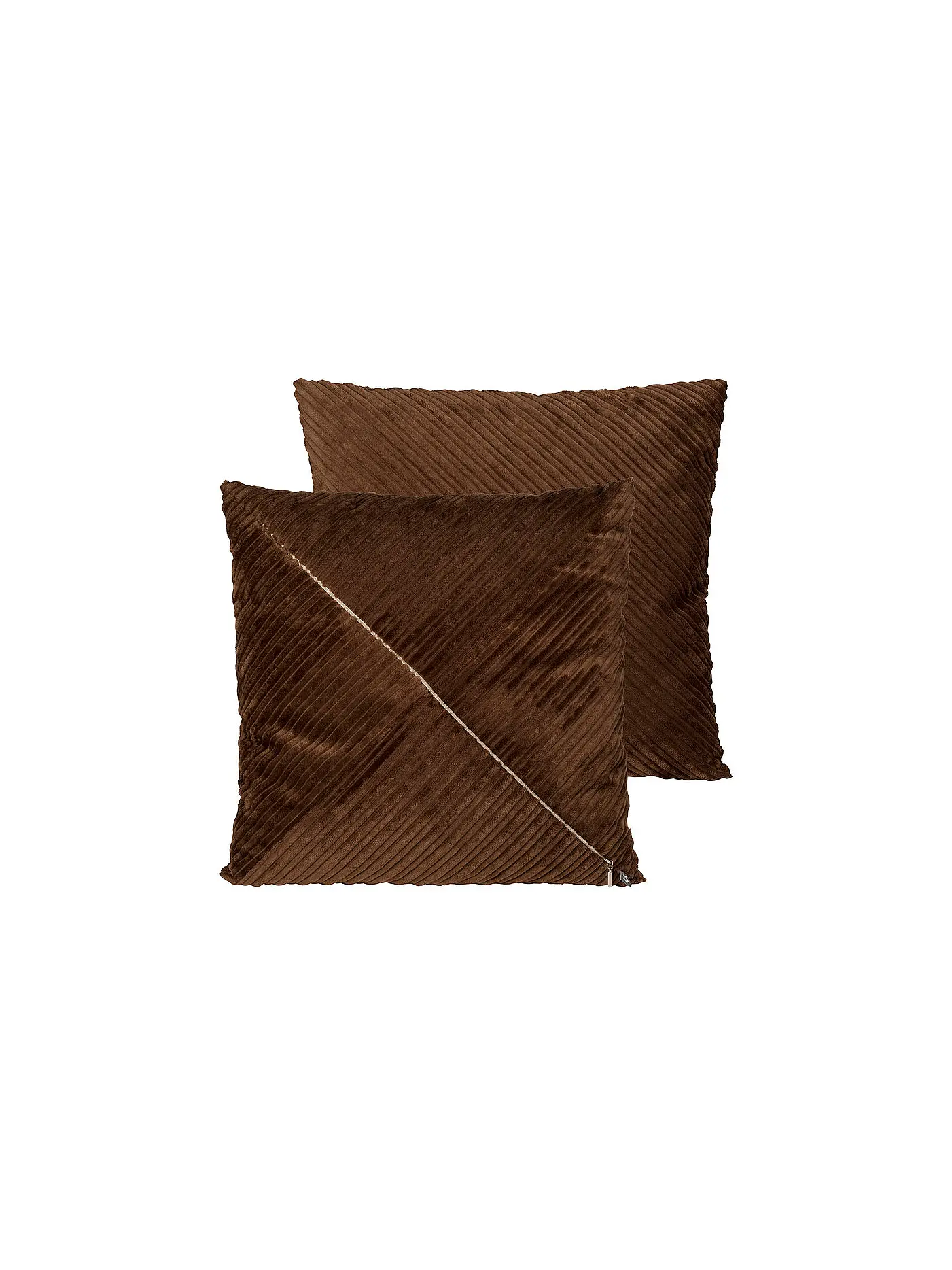 PICHLER | Kissenhülle Cord Floyd 50x50cm Taupe | braun