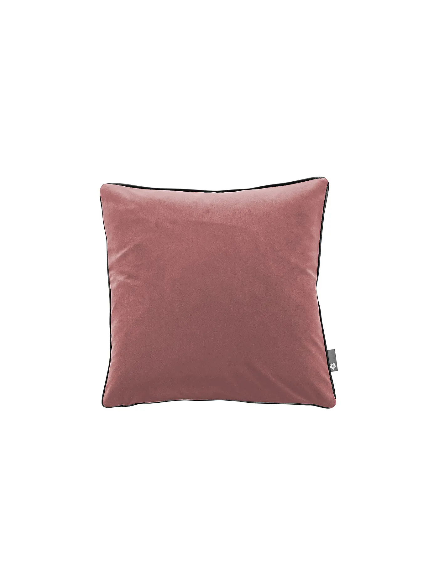 PICHLER | Samt Kissenhülle mit Keder Salon 51x51cm Rosenholz | rosa