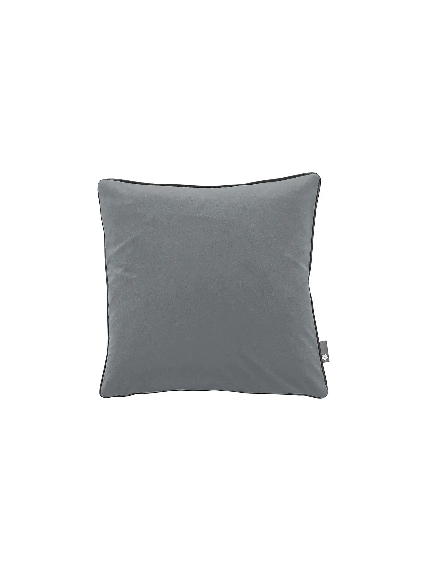 PICHLER | Samt Kissenhülle Salon 51x51cm Grey | grau