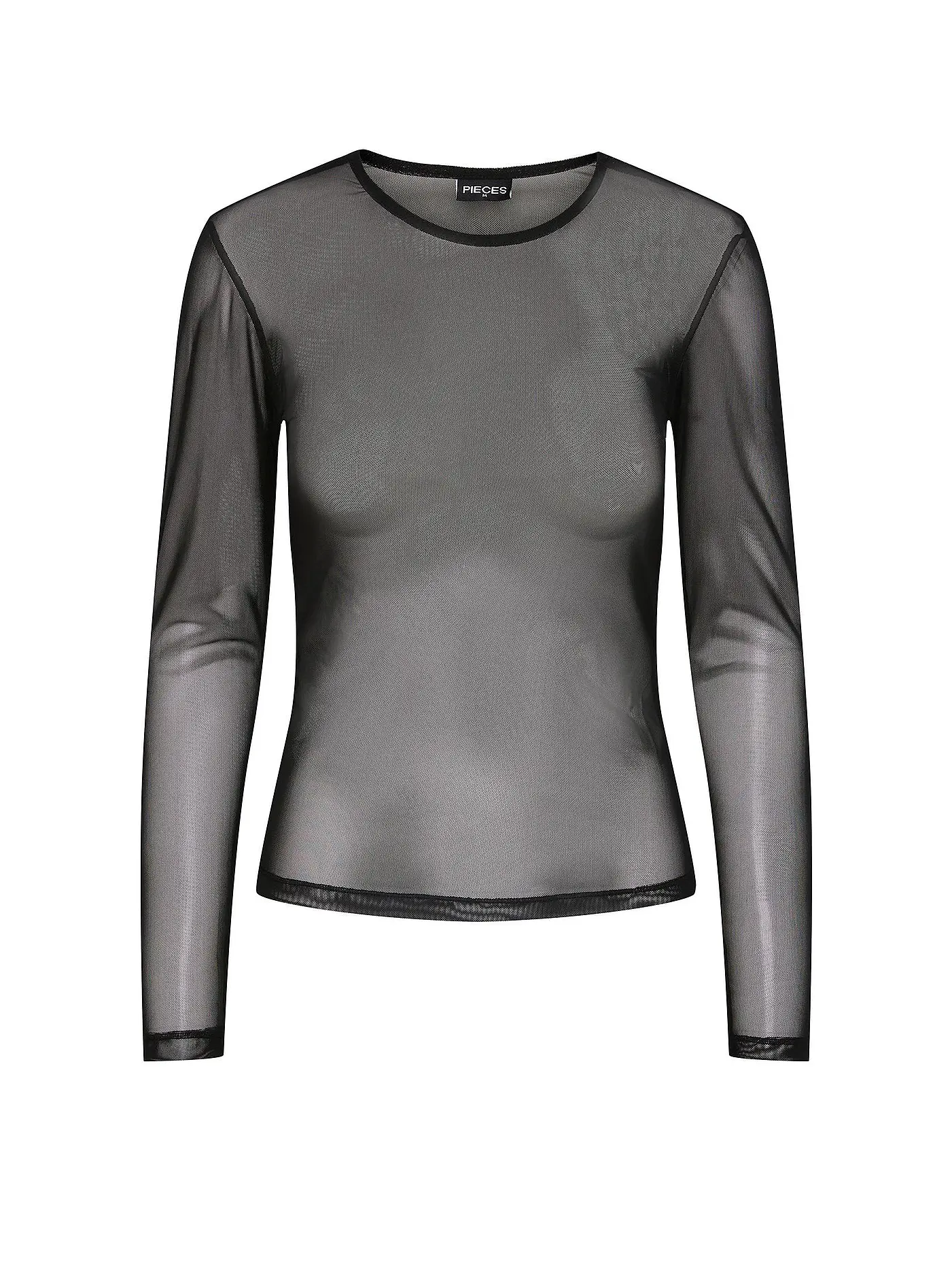 PIECES | Langarmshirt PCNINNI | schwarz