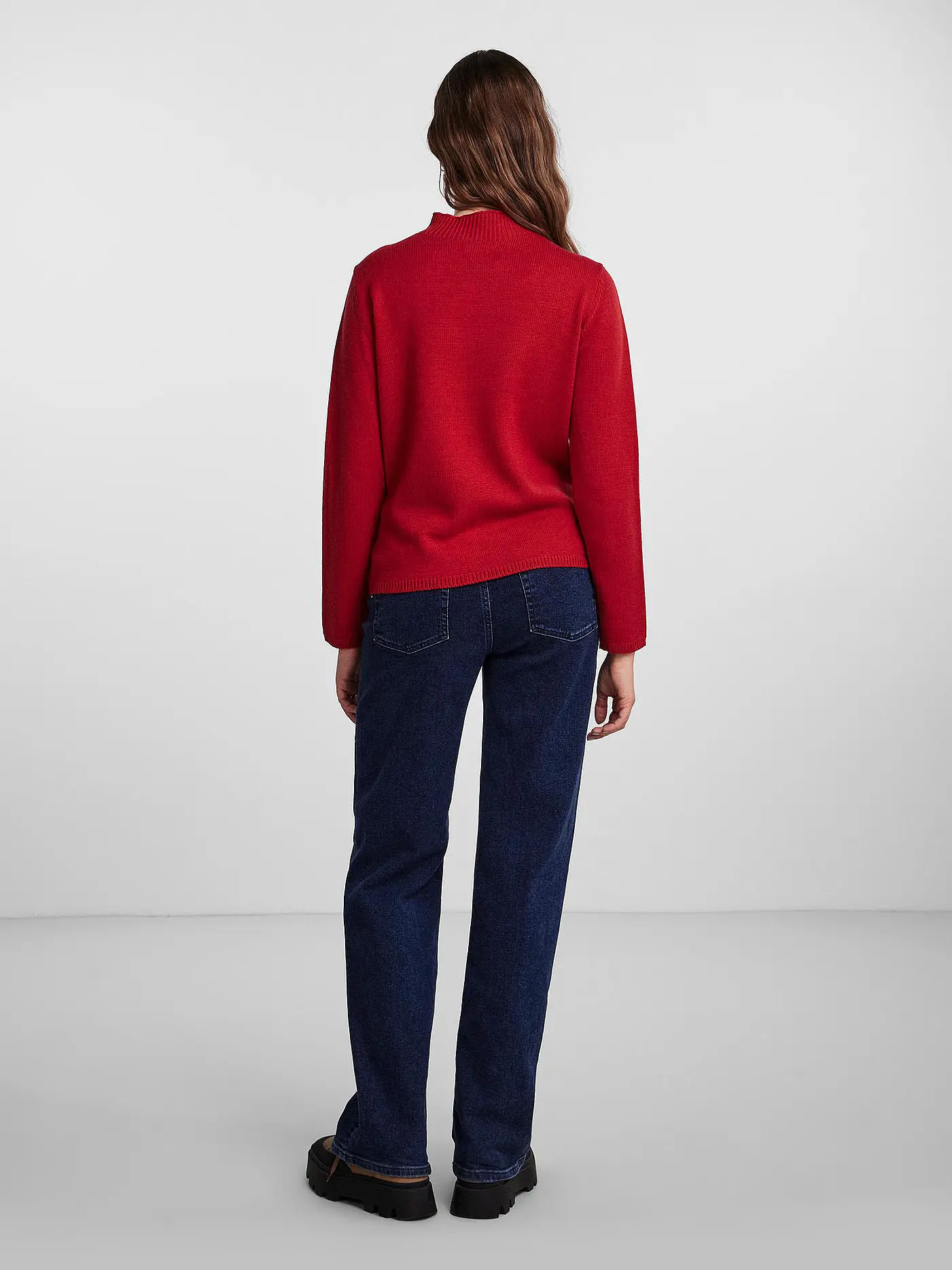 PIECES | Rollkragenpullover PCFIRA  | rot