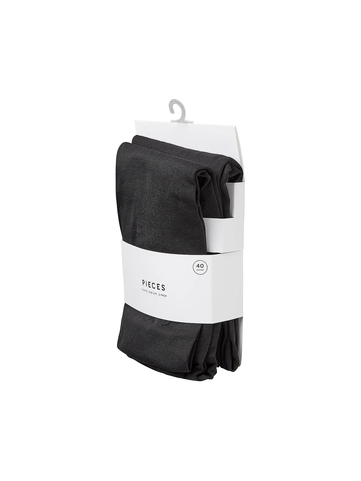 PIECES | Strumpfhose NIKOLINE 40 2er Pkg black | schwarz