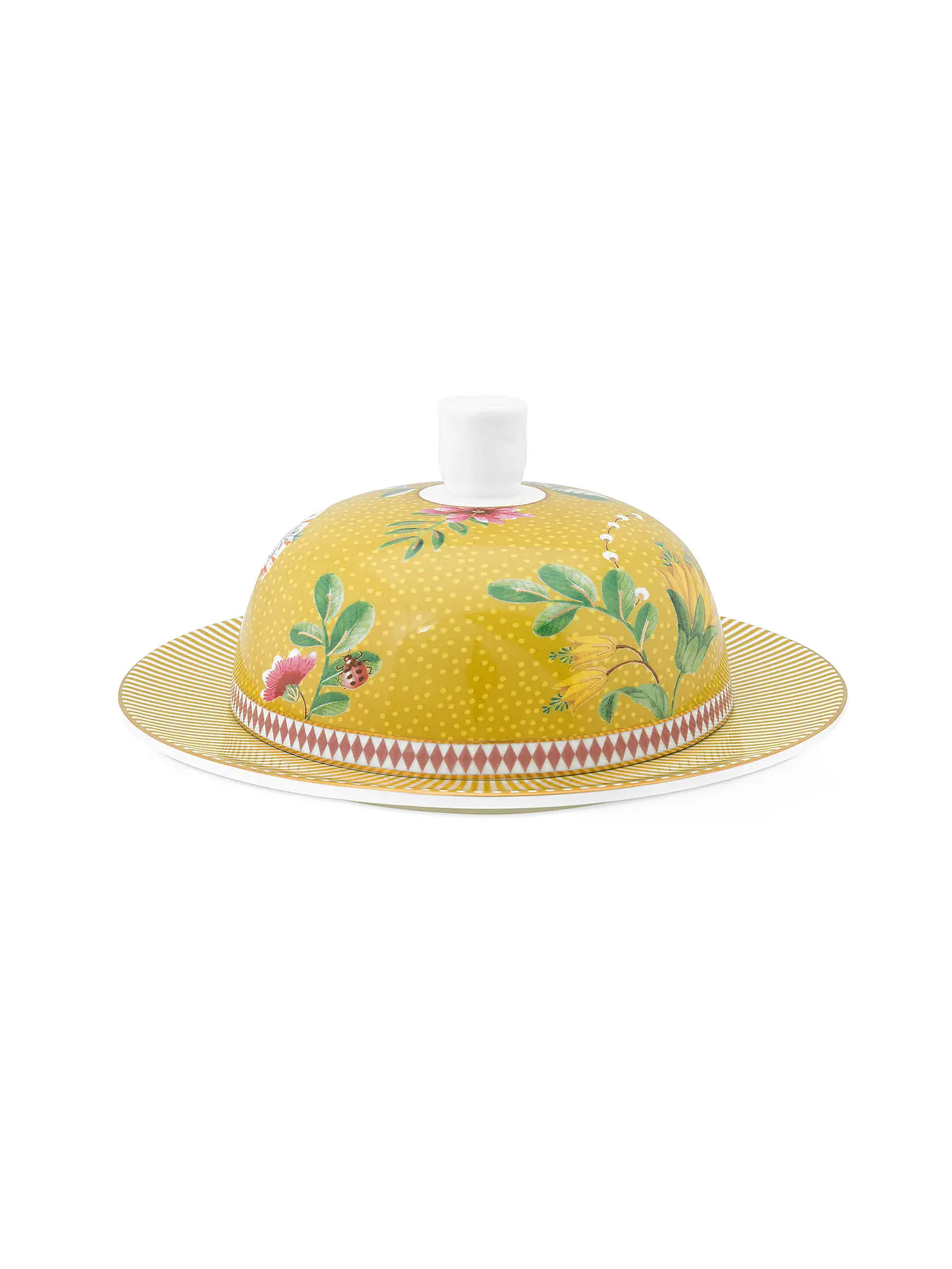 PIP STUDIO | Butterdose rund LA MAJORELLE 17x8cm Gelb | gelb