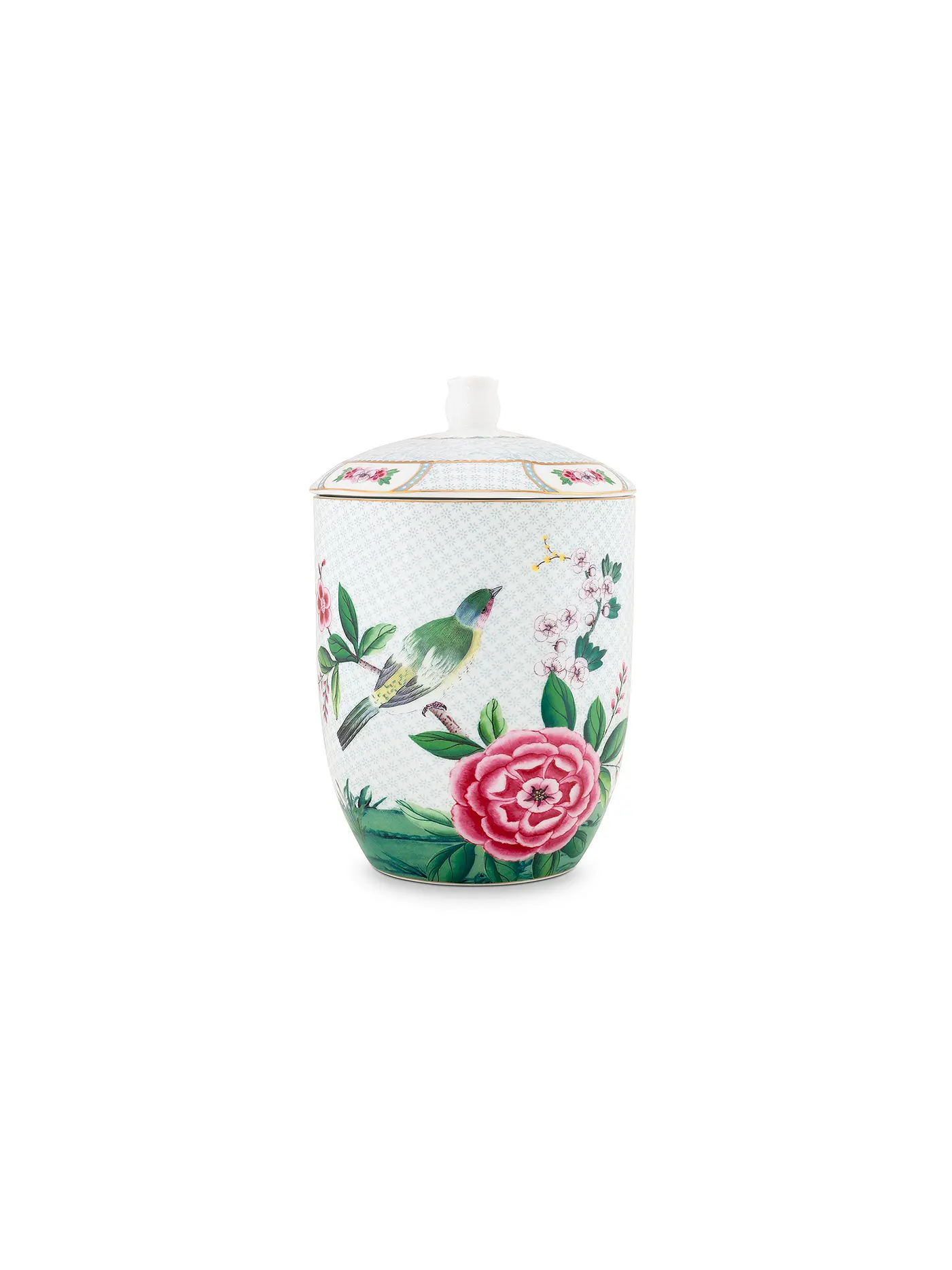 PIP STUDIO | Dose mit Deckel 1,5l "Blushing Birds" | weiss