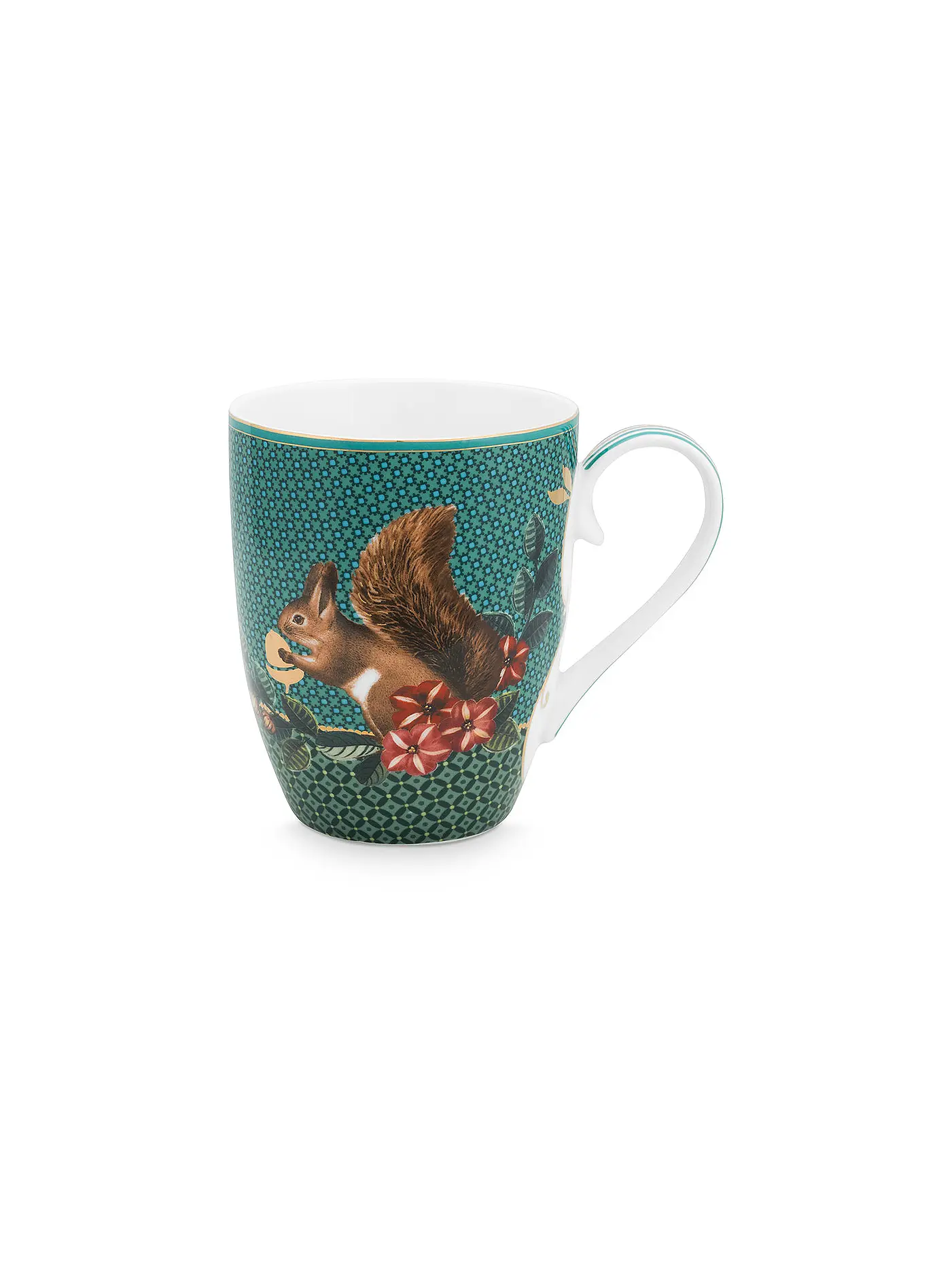 PIP STUDIO | Henkelbecher 2er Set 350ml WINTER WONDERLAND  | petrol
