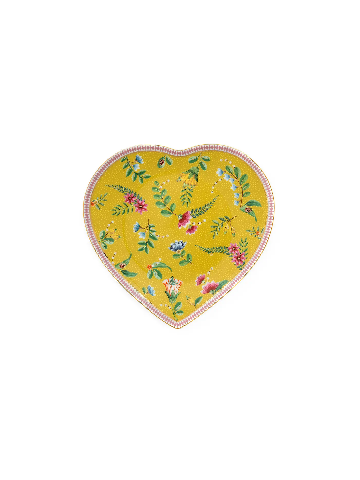 PIP STUDIO | Herz Platten Set 2er LA MAJORELLE 21,5cm Gelb | gelb