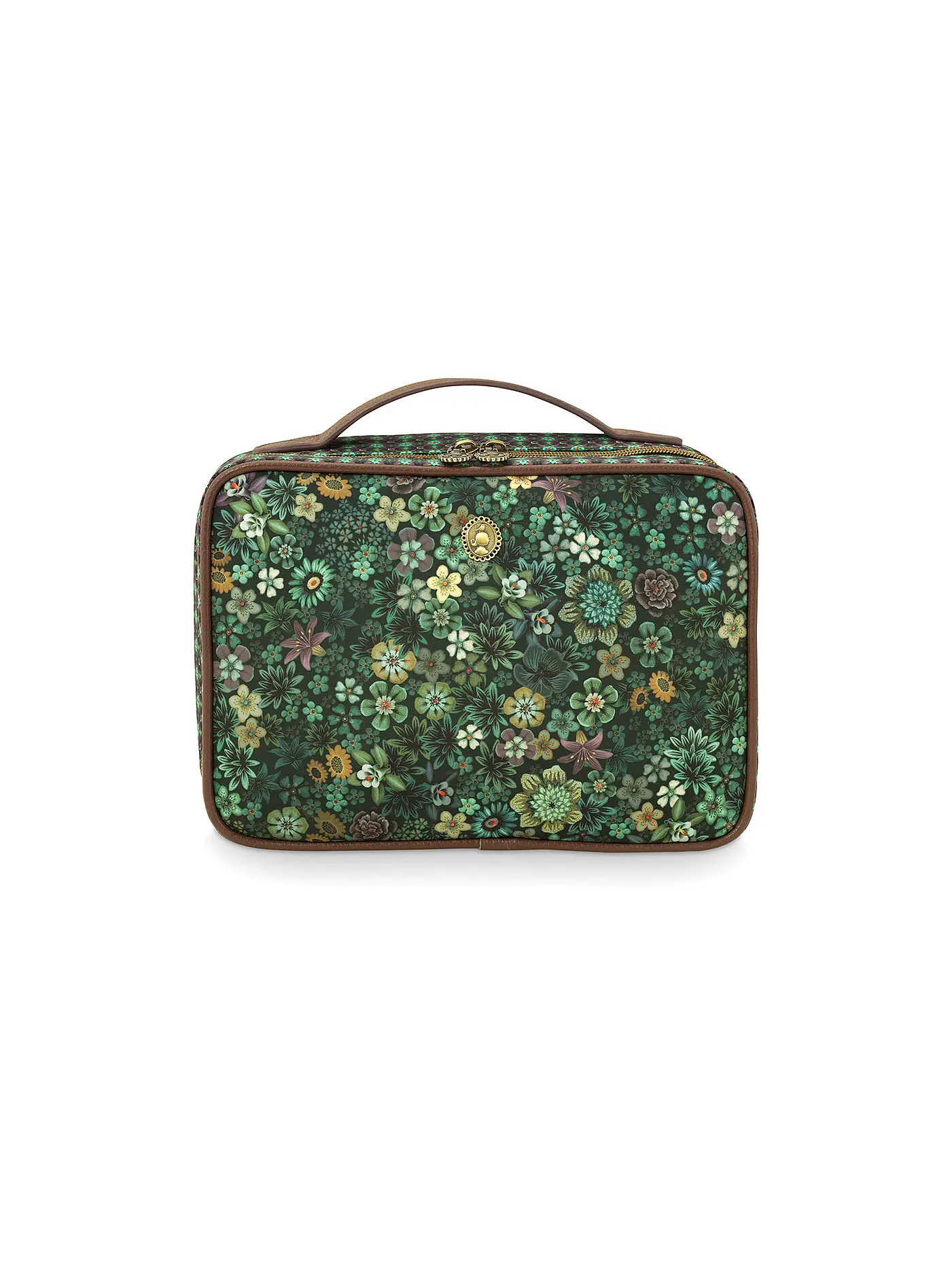PIP STUDIO | Kosmetiktasche - Beauty Case TUTTI FIORI 27x19x10cm Green | dunkelgrün