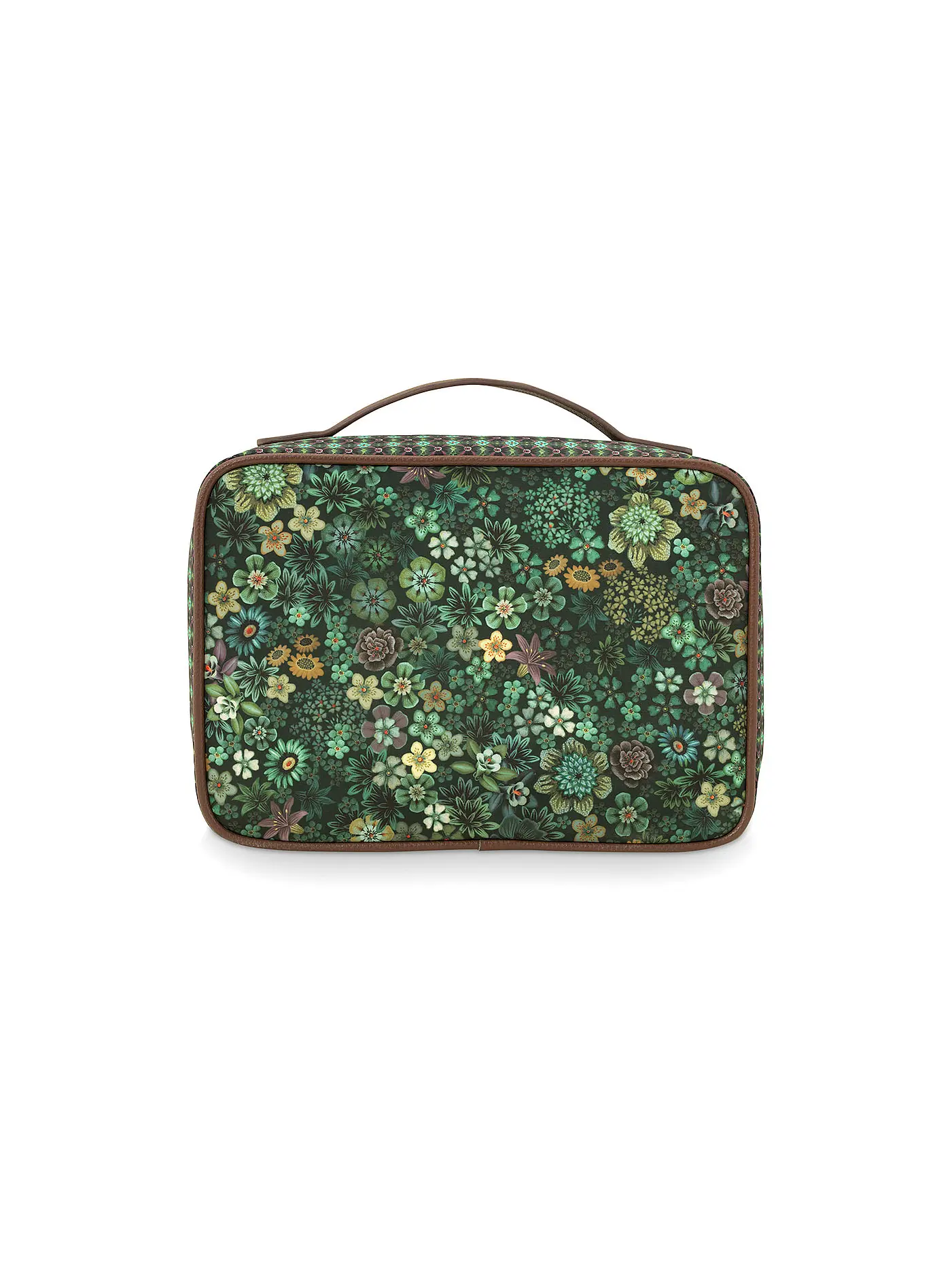 PIP STUDIO | Kosmetiktasche - Beauty Case TUTTI FIORI 27x19x10cm Green | dunkelgrün