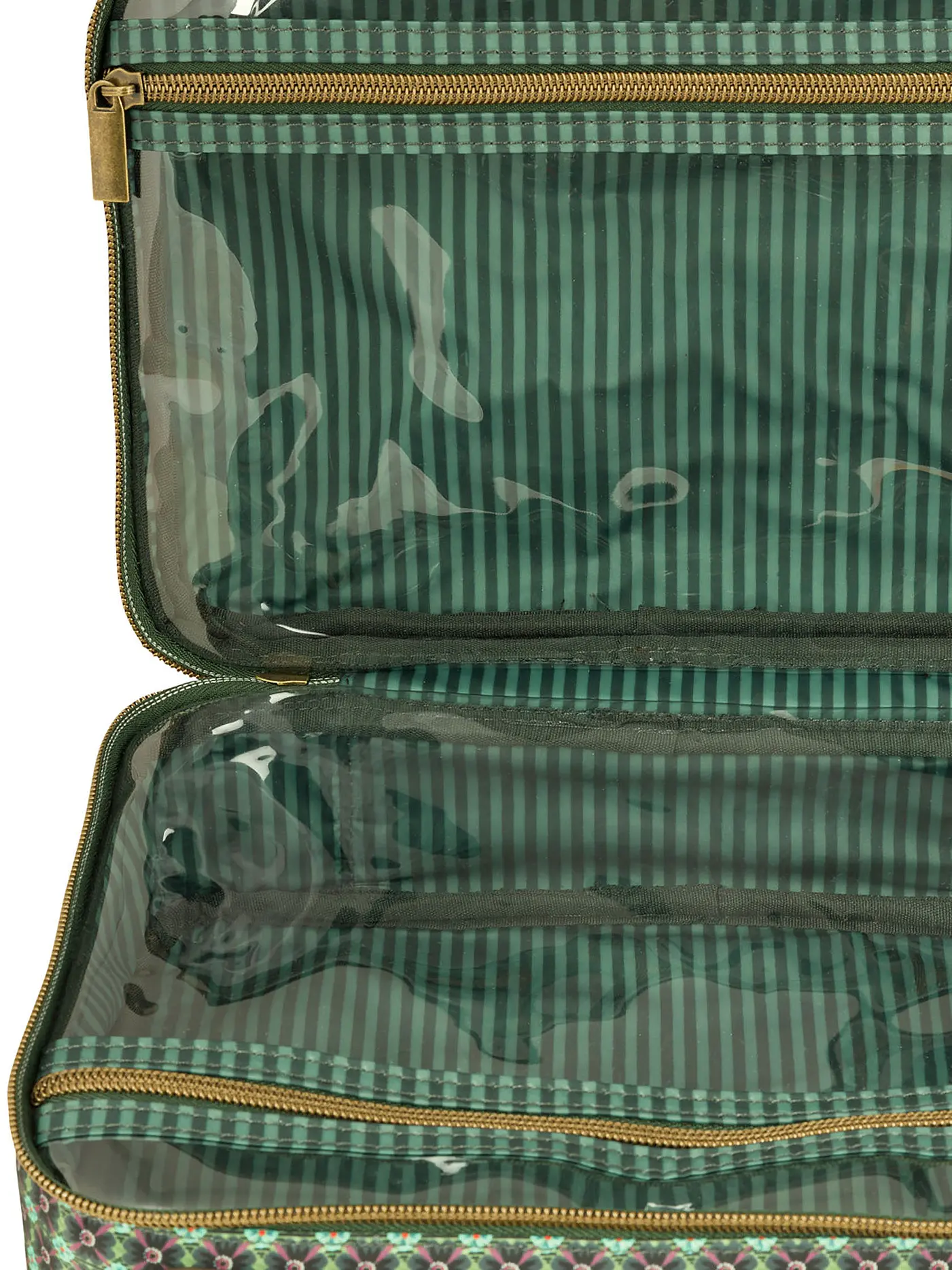 PIP STUDIO | Kosmetiktasche - Beauty Case TUTTI FIORI 27x19x10cm Green | dunkelgrün