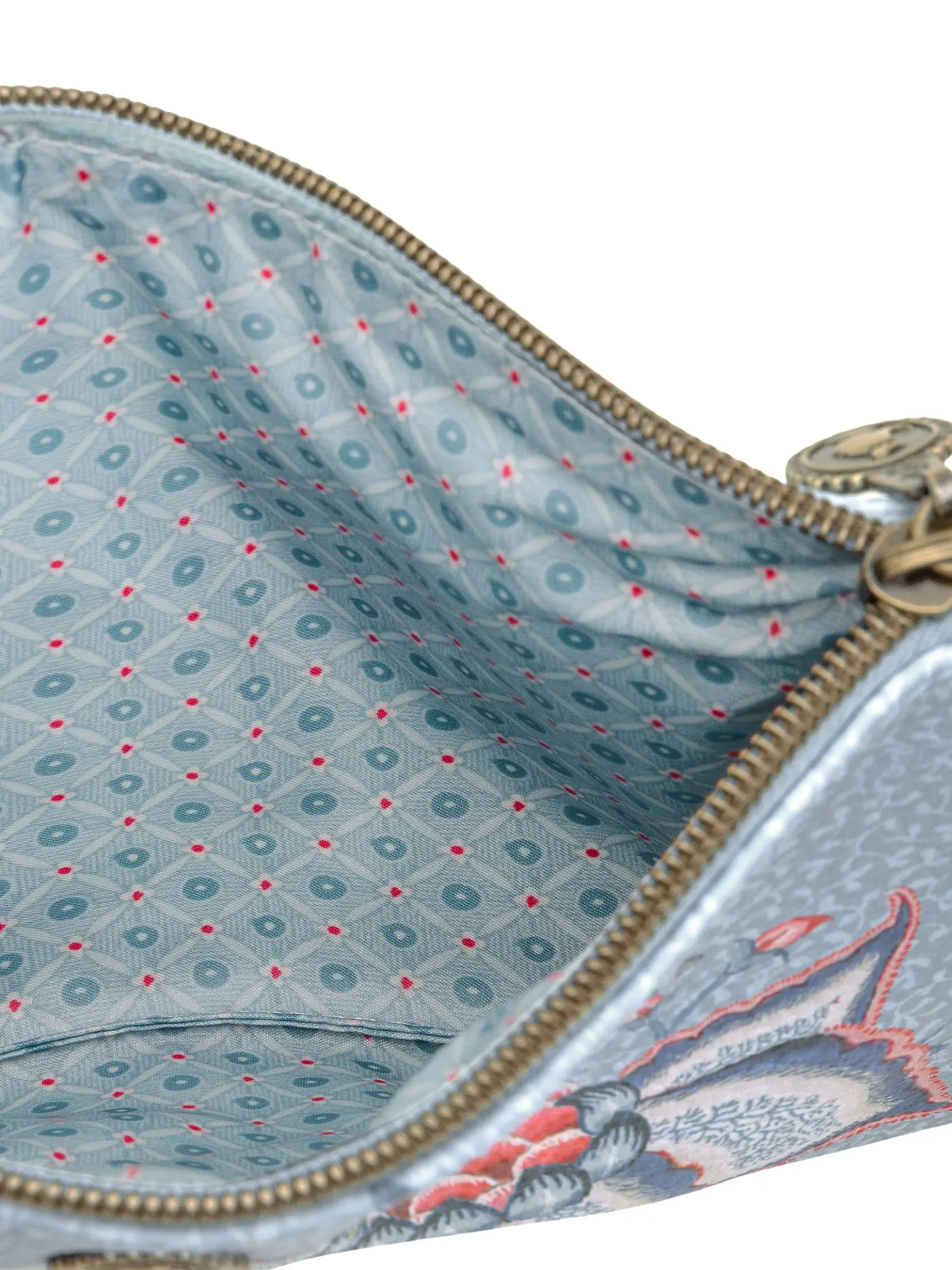 PIP STUDIO | Kosmetiktasche Flower Festival M 24x15,5cm Light Blue | hellblau