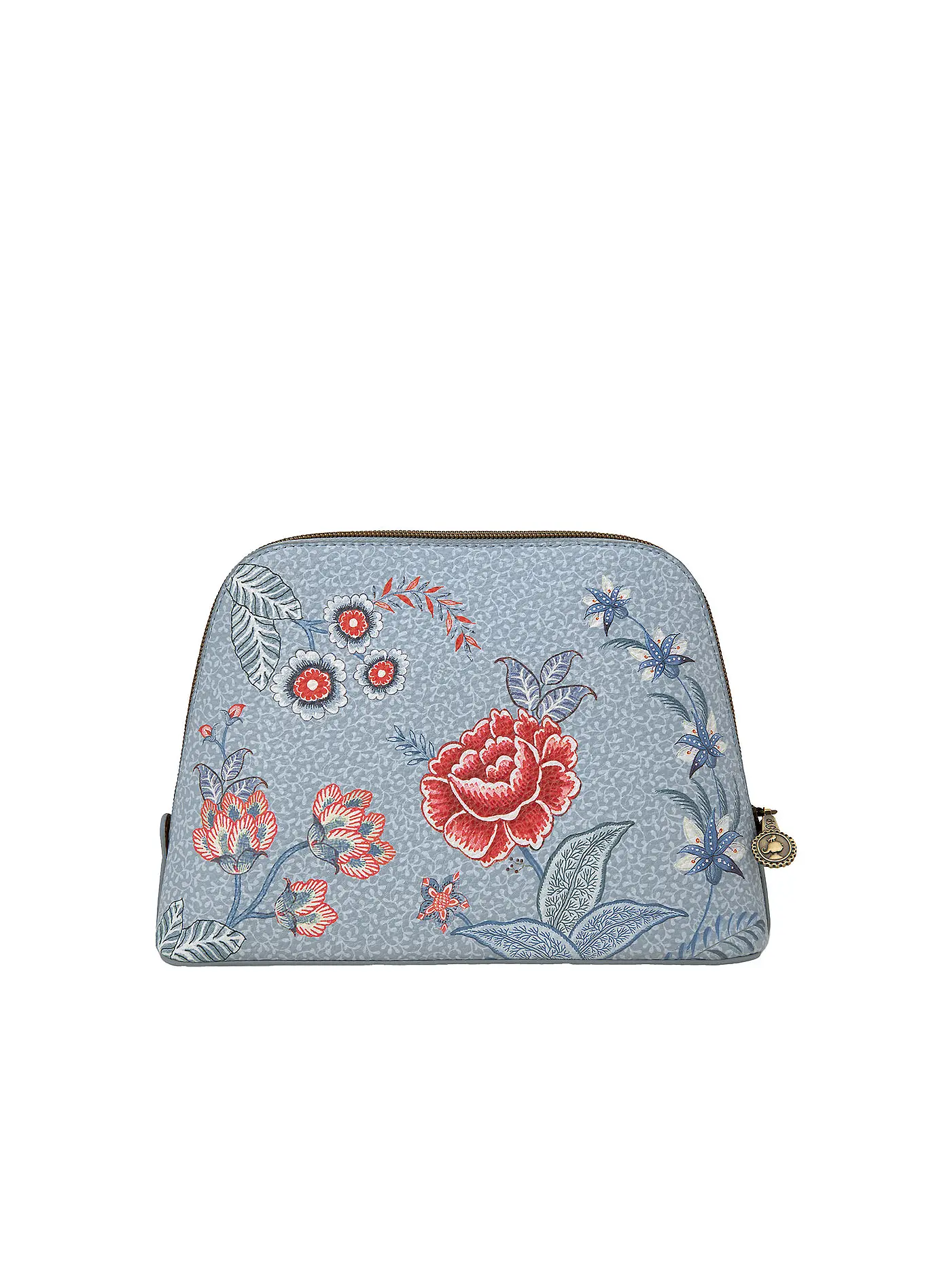 PIP STUDIO | Kosmetiktasche Flower Festival M Light Blue | hellblau