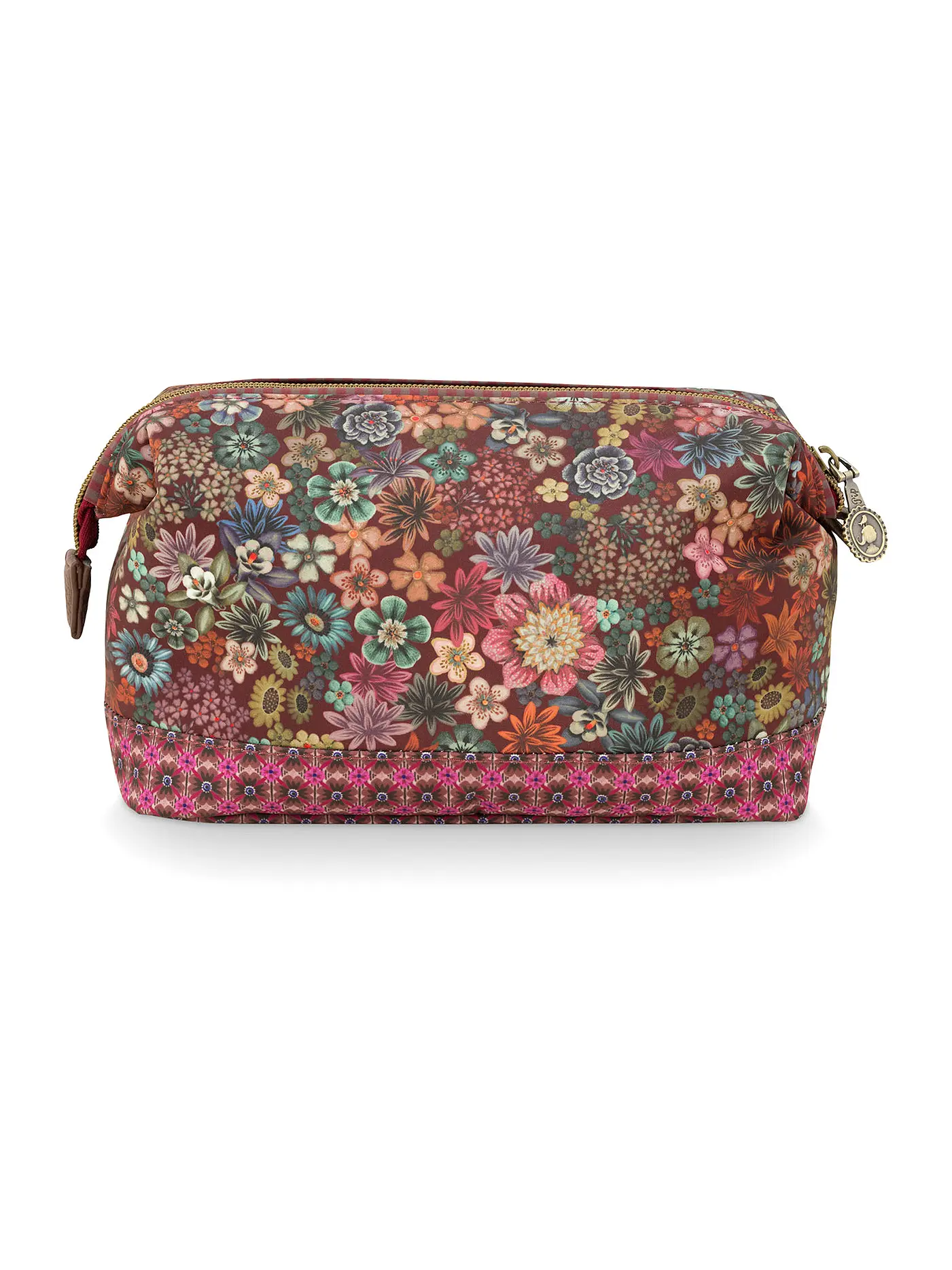 PIP STUDIO | Kosmetiktasche TUTTI I FIORI 22,5x9x15cm Medium Pink | beere