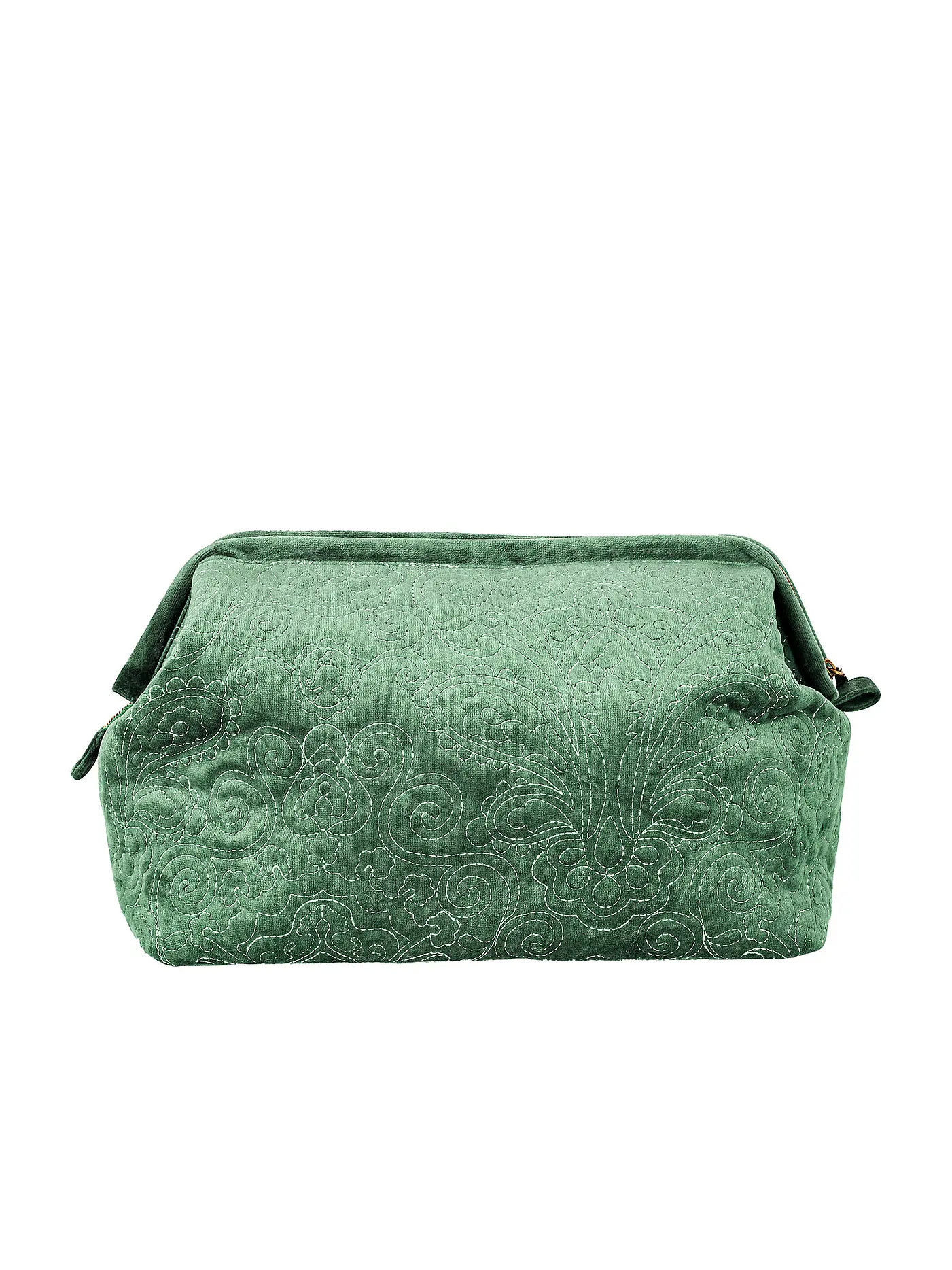 PIP STUDIO | Kosmetiktasche Velvet Quilted L 30x27cm  | petrol