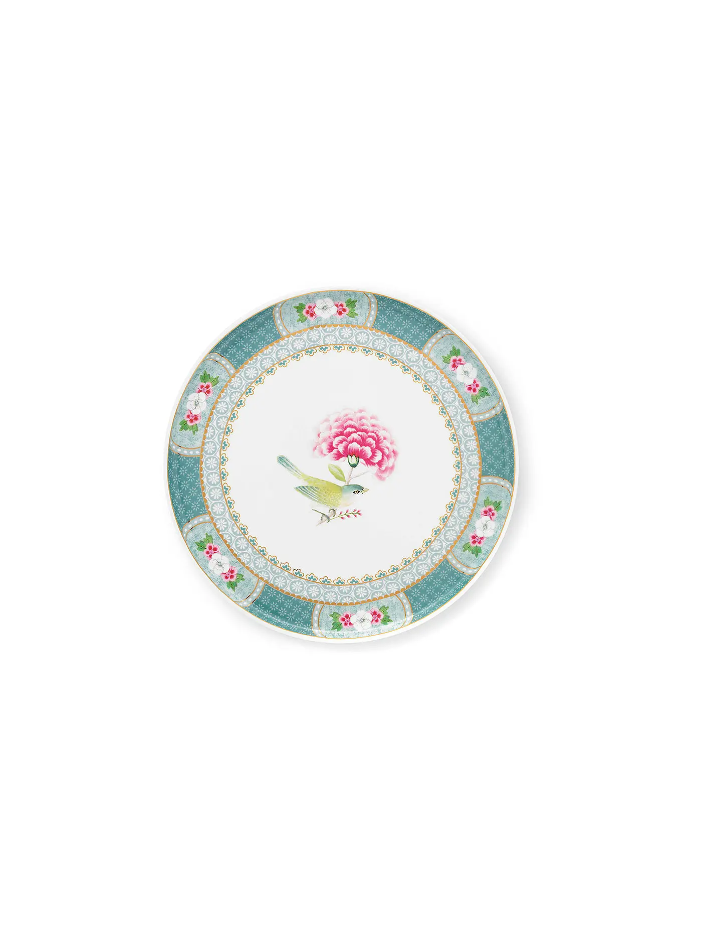 PIP STUDIO | Mini Tortenplatte BLUSHING BIRDS 21cm Blau  | hellblau